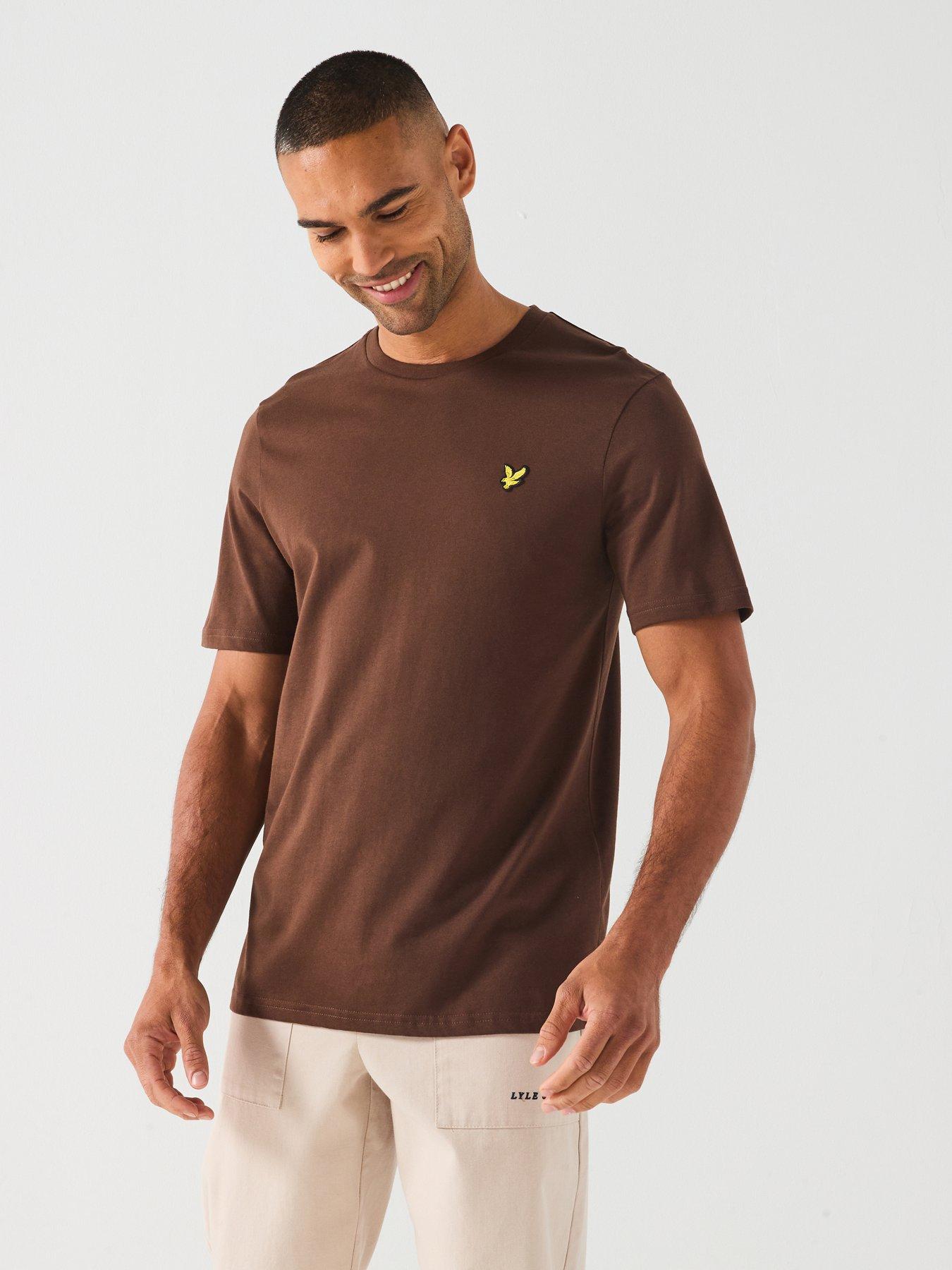 Image 1 of 5 of Lyle & Scott Plain T-Shirt- Brown