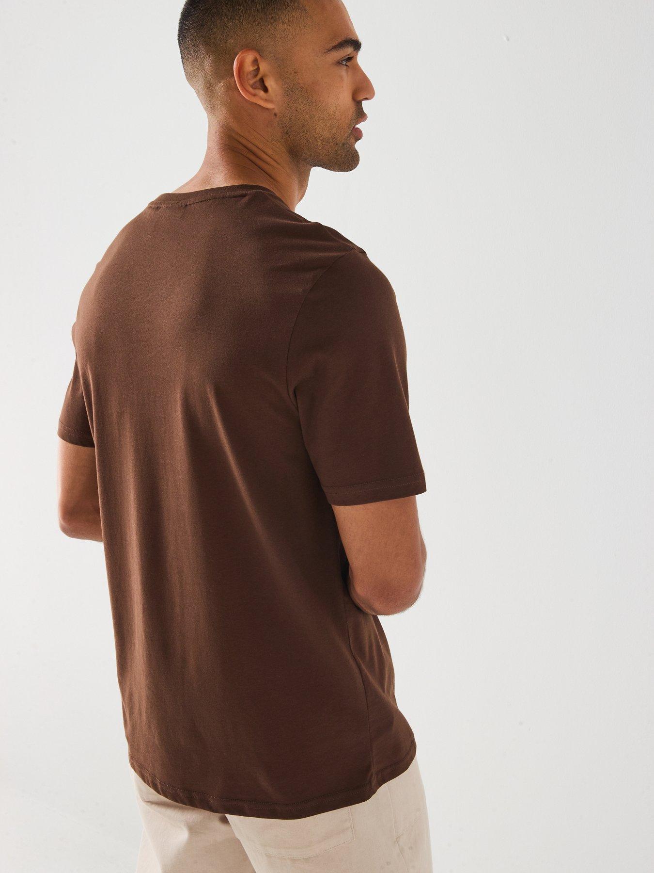 Image 2 of 5 of Lyle & Scott Plain T-Shirt- Brown
