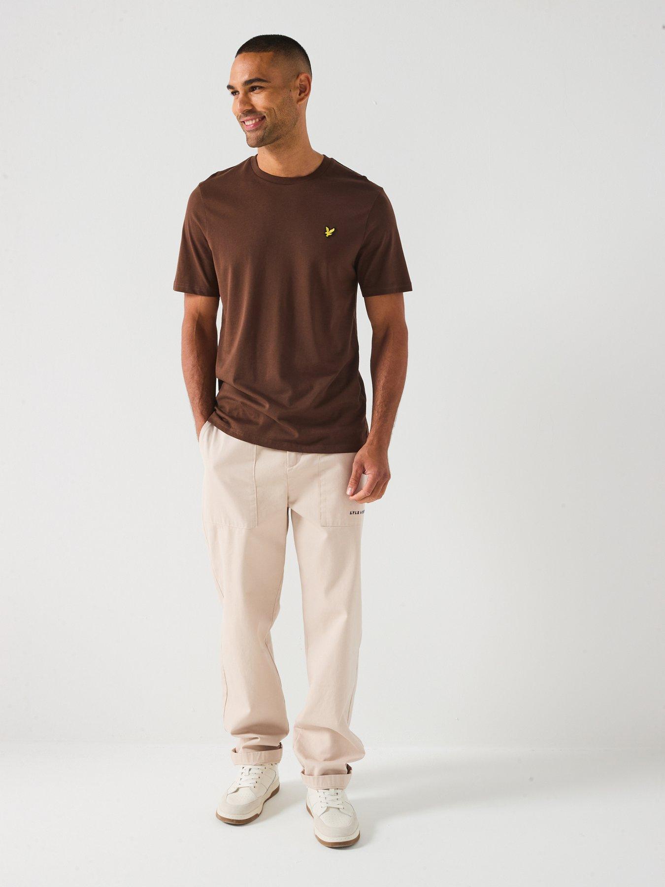 Image 3 of 5 of Lyle & Scott Plain T-Shirt- Brown
