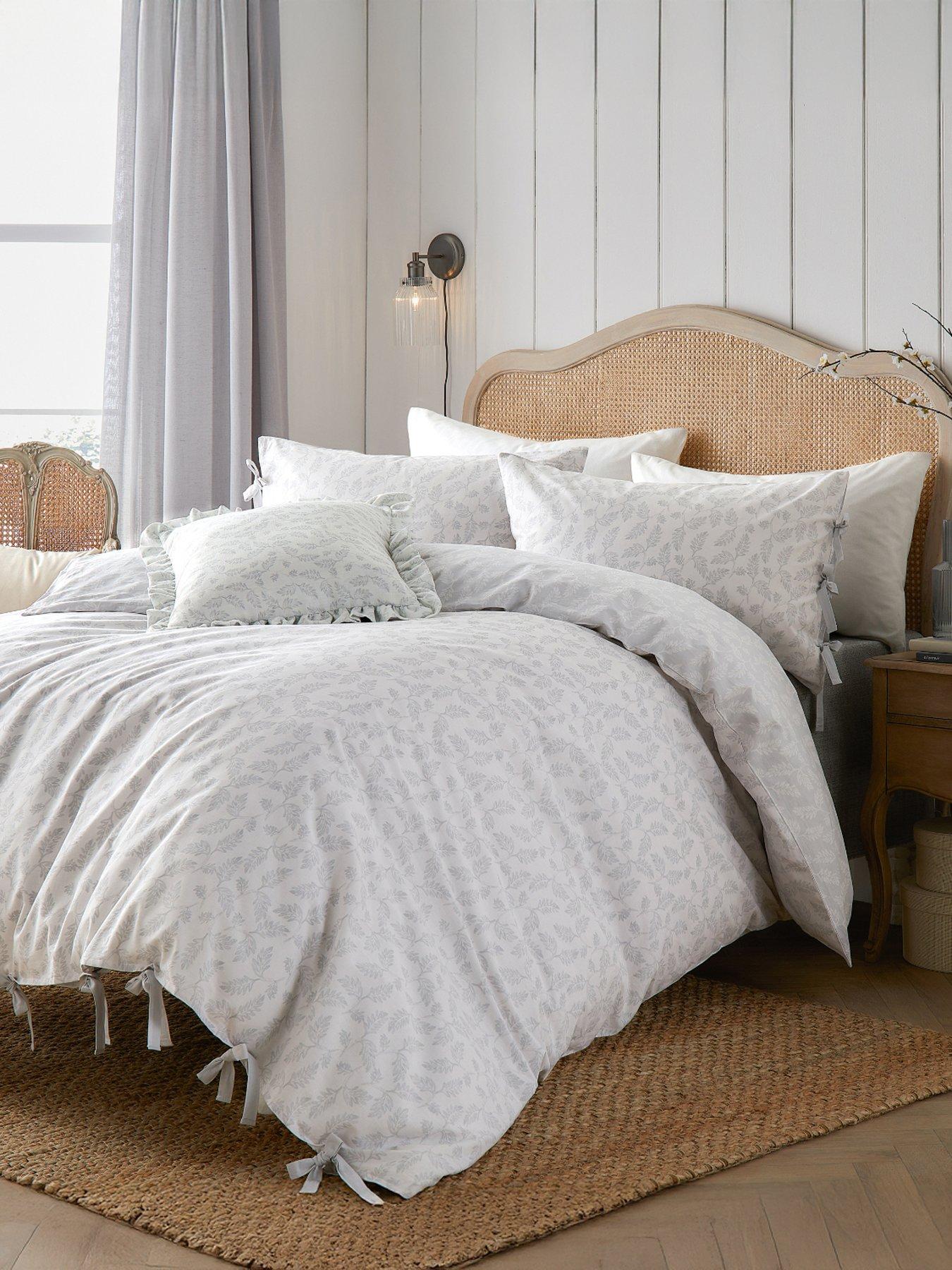 Image 1 of 3 of Wylder Chloe Double Duvet Set Soft White