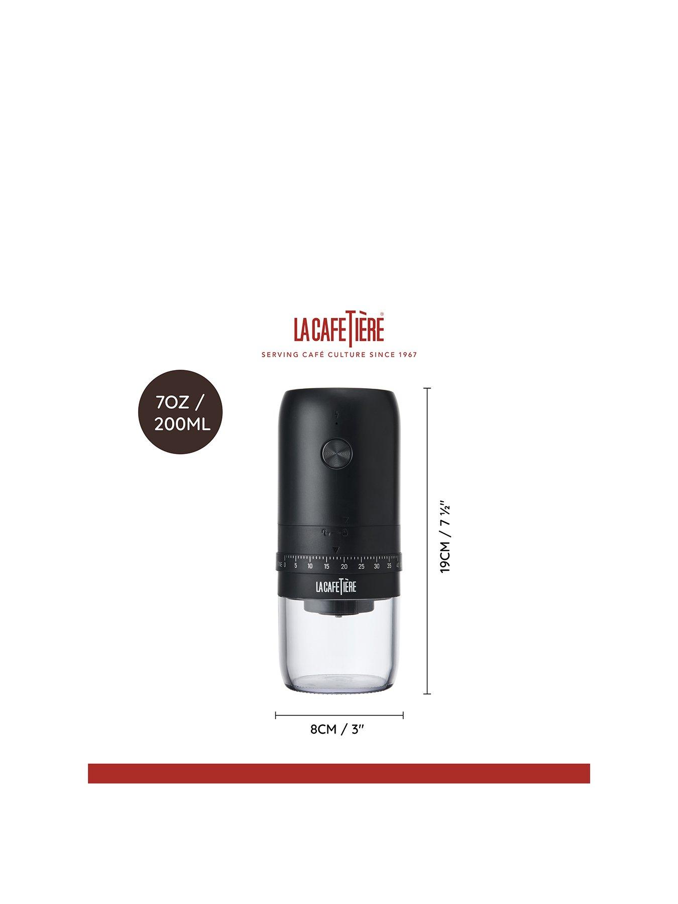 la-cafetiere-electric-portable-ceramic-burr-coffee-bean-grinderstillFront