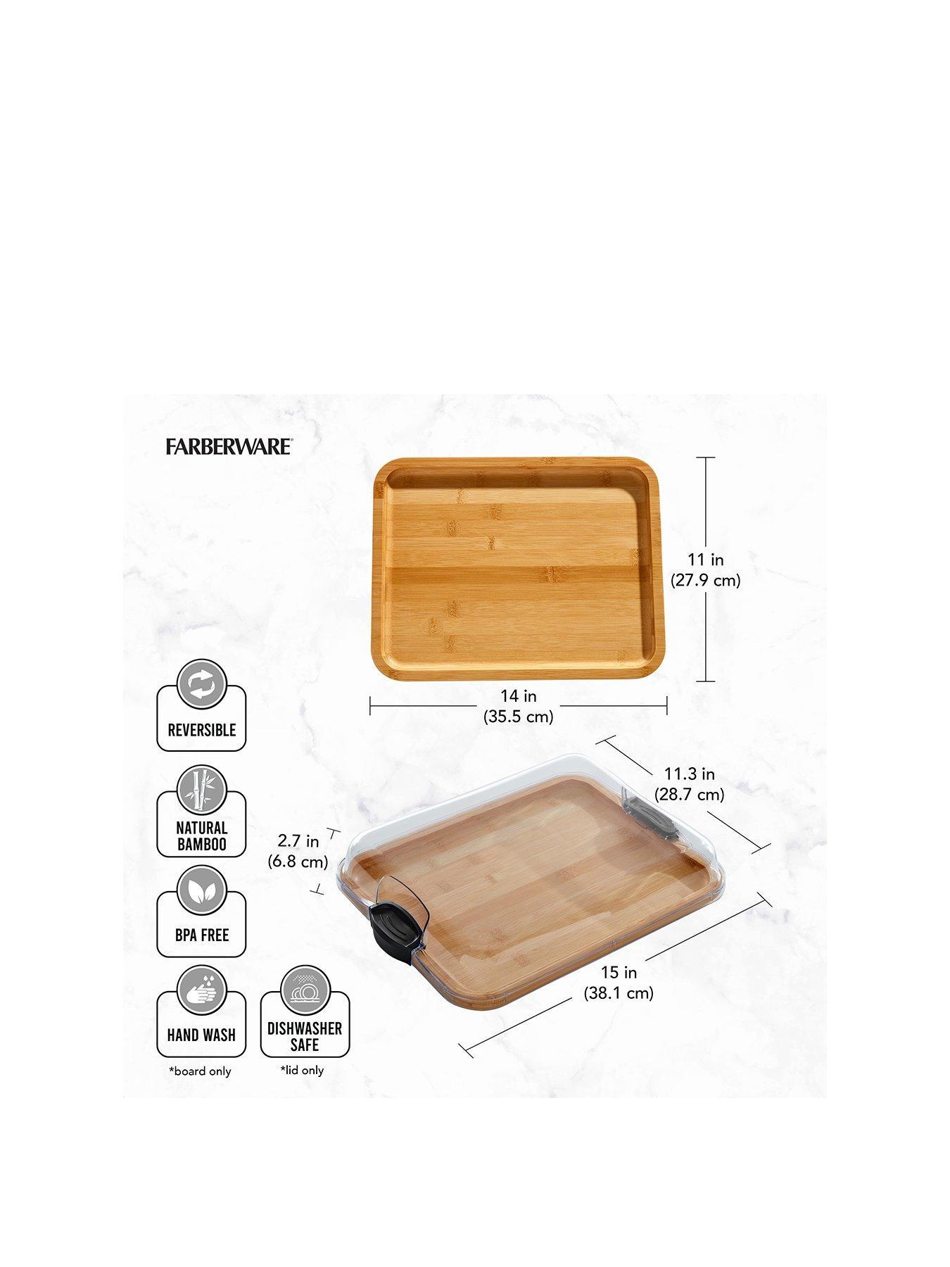 Image 2 of 7 of Faberware Build-a-Board Bamboo Serving Board with Locking Lid, 28 x 35.5cm