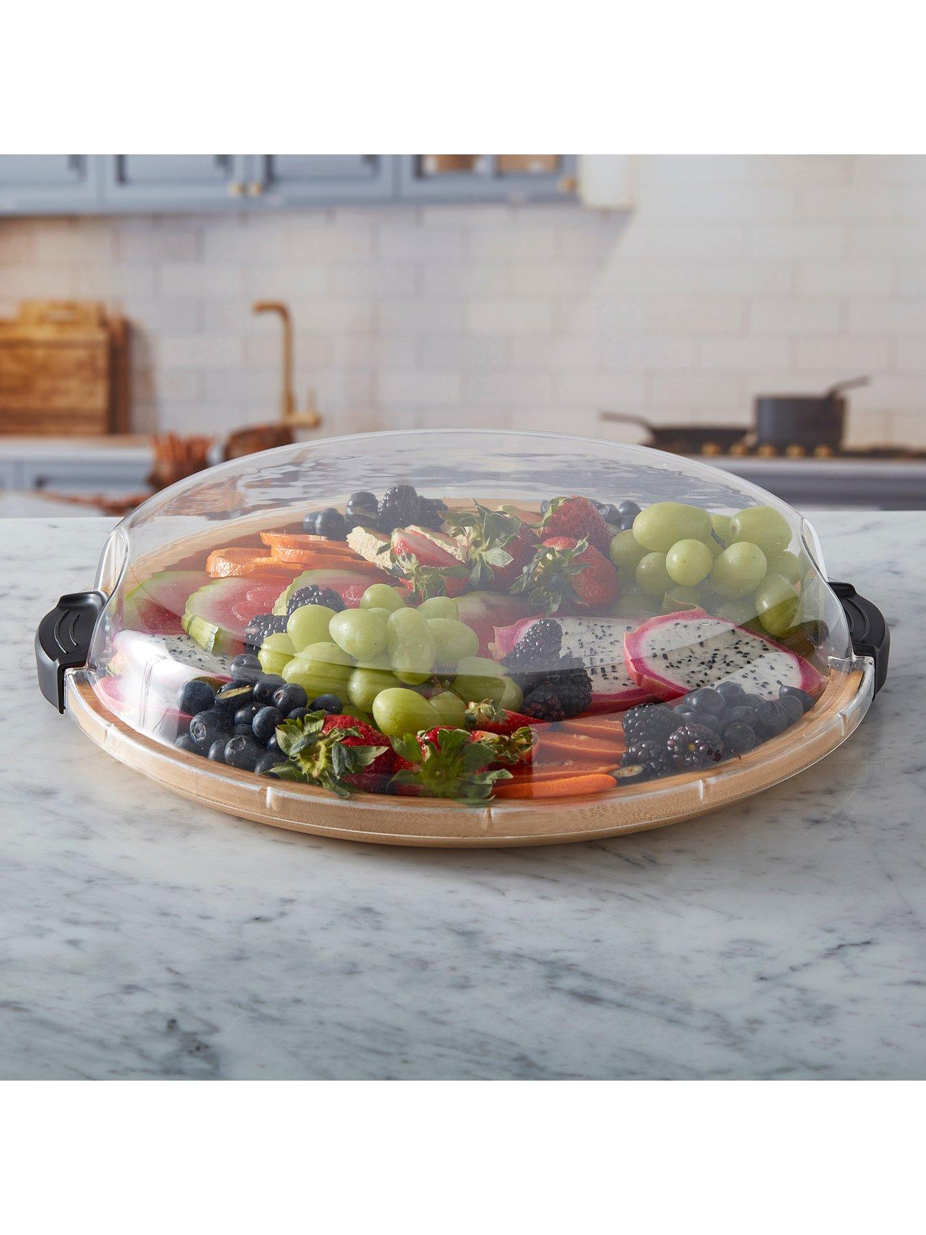 Image 6 of 7 of Faberware Round Build-a-Board Bamboo Snack Serving Board with Locking Lid, 35.5cm