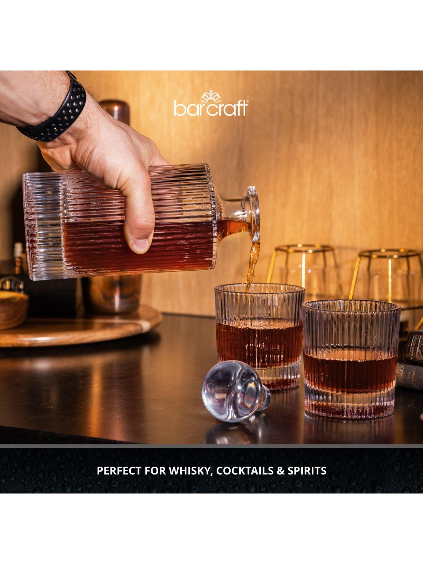 barcraft-decanter-set-750ml-ribbed-glassdetail