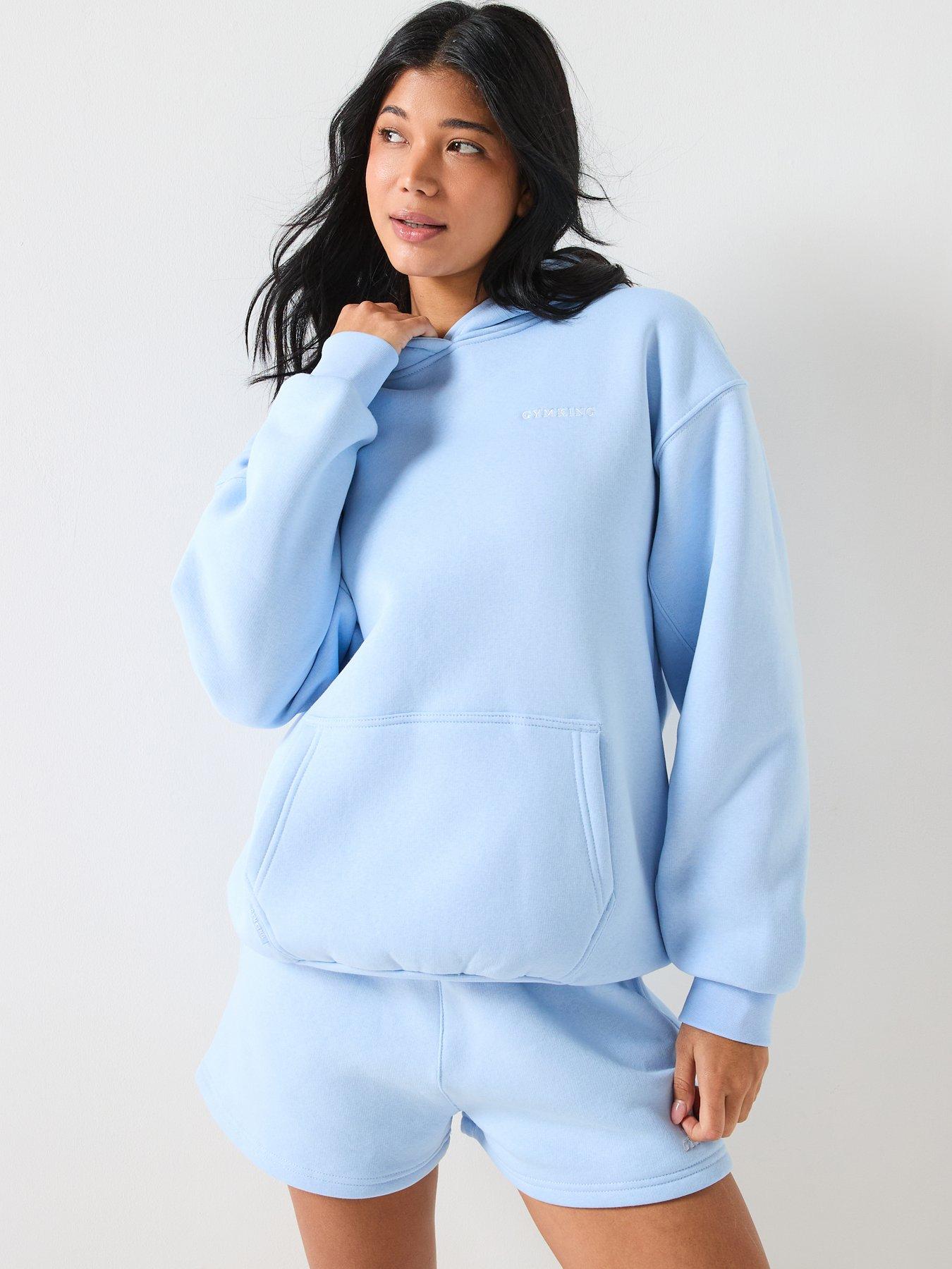 Gym King Womens 365 Relaxed Fit Hoodie - Blue