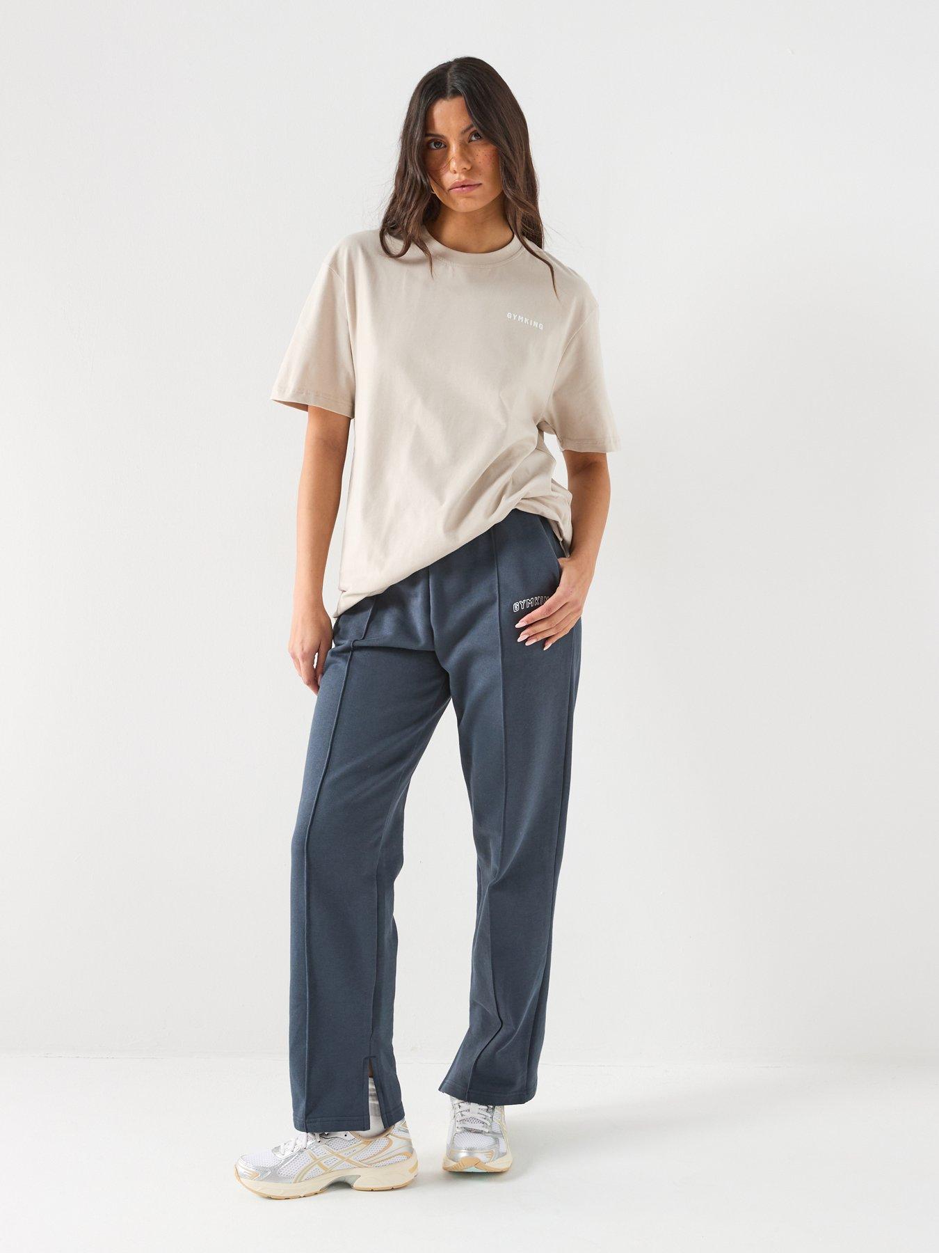 gym-king-womens-challenge-boyfriend-t-shirt-beigeback