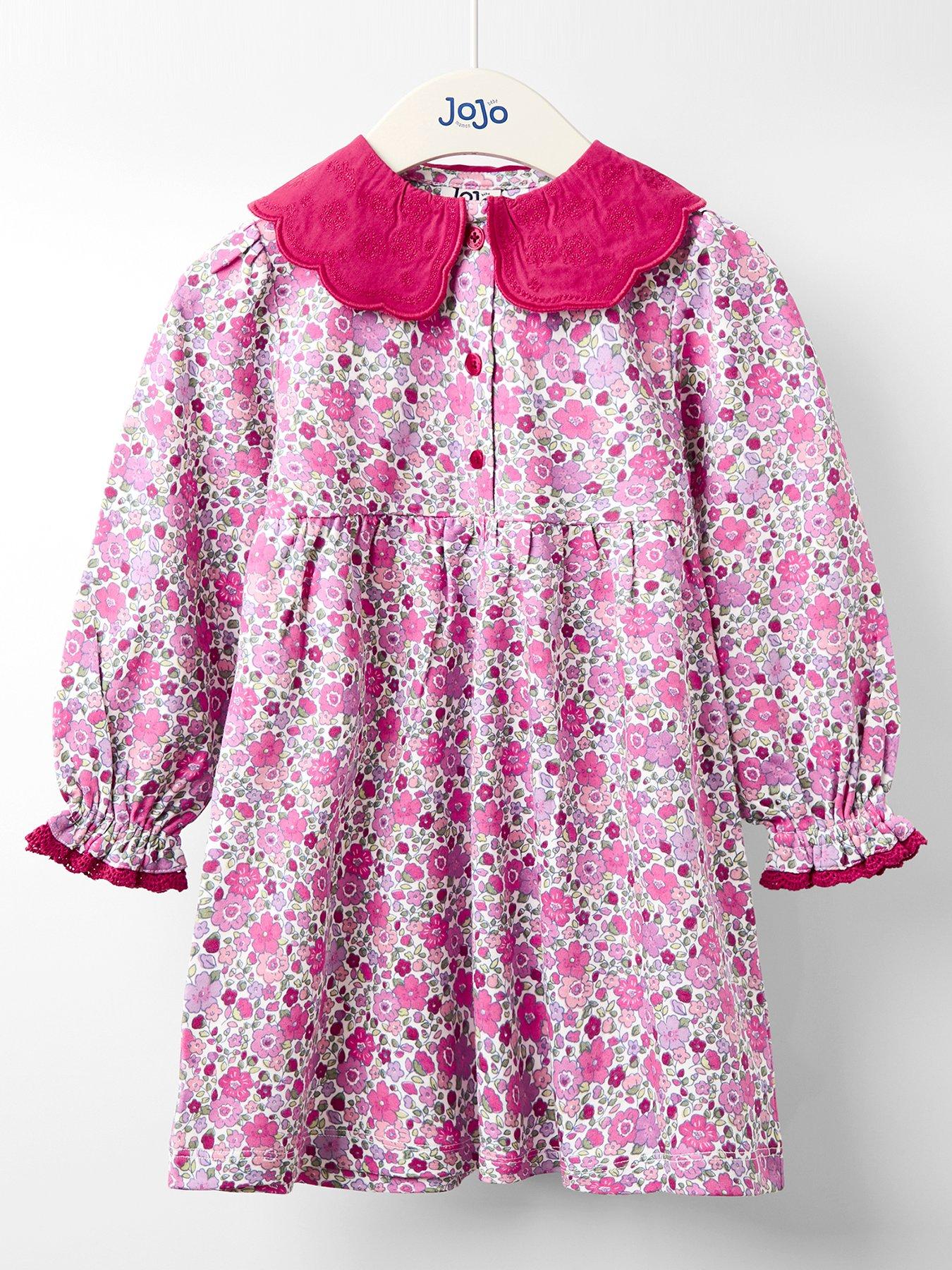jojo-maman-bebe-toddler-girls-floral-button-front-broderie-collar-dress-dark-red