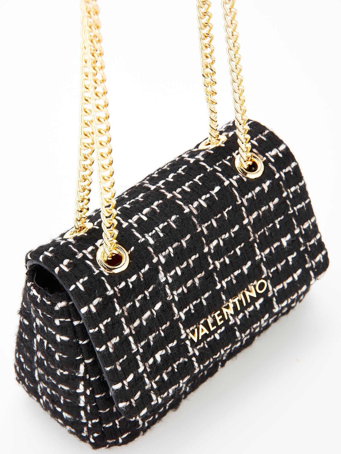 valentino-tweed-flap-bag-blackoutfit