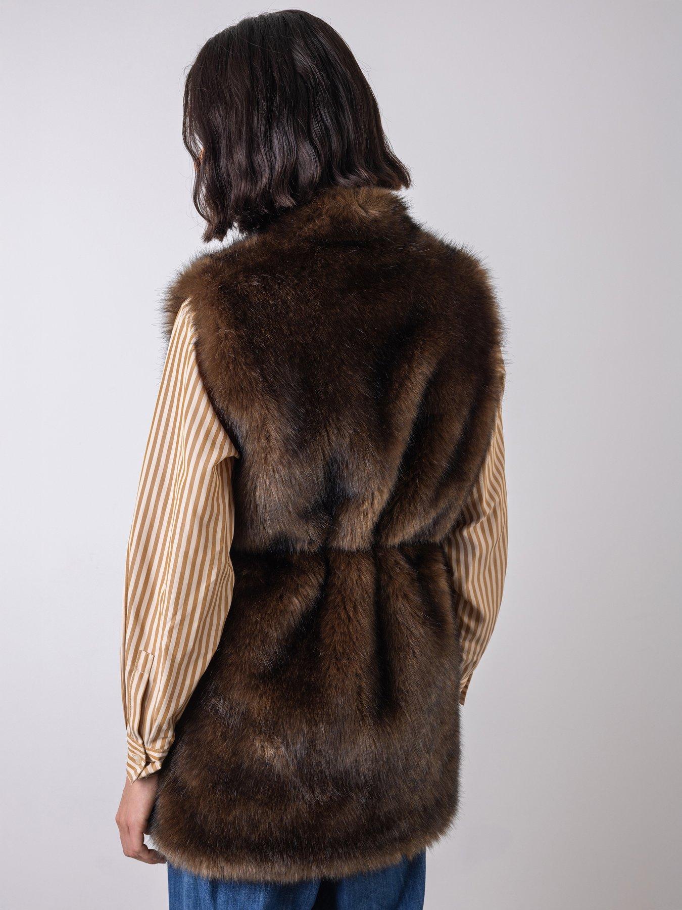 vivere-juliette-belted-fur-gilet-ash-brownstillFront