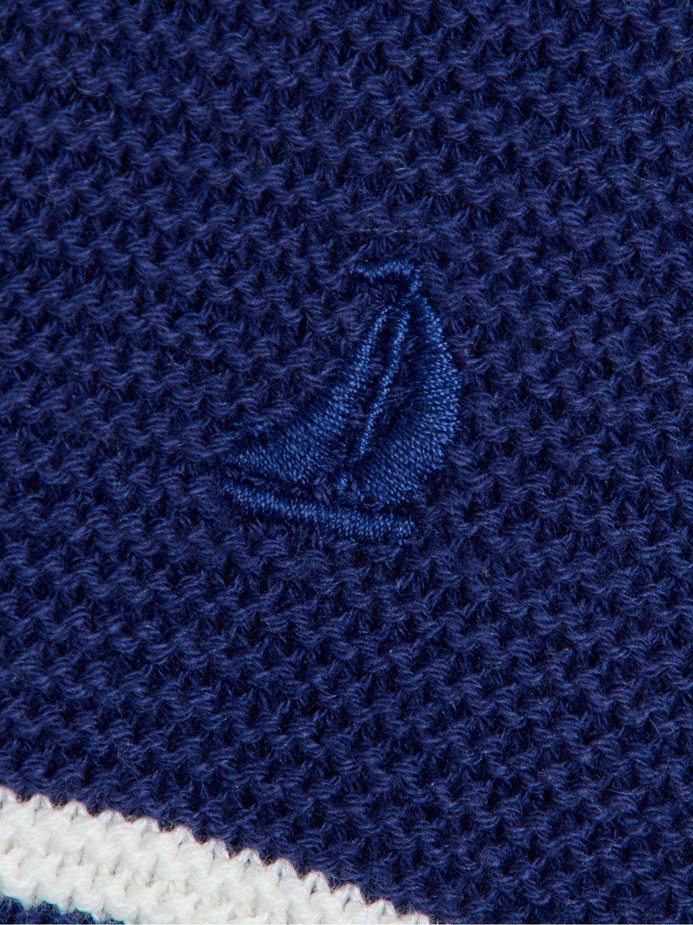 Image 3 of 3 of JoJo Maman Bebe Toddler Boys Classic Stripe Jumper - Navy