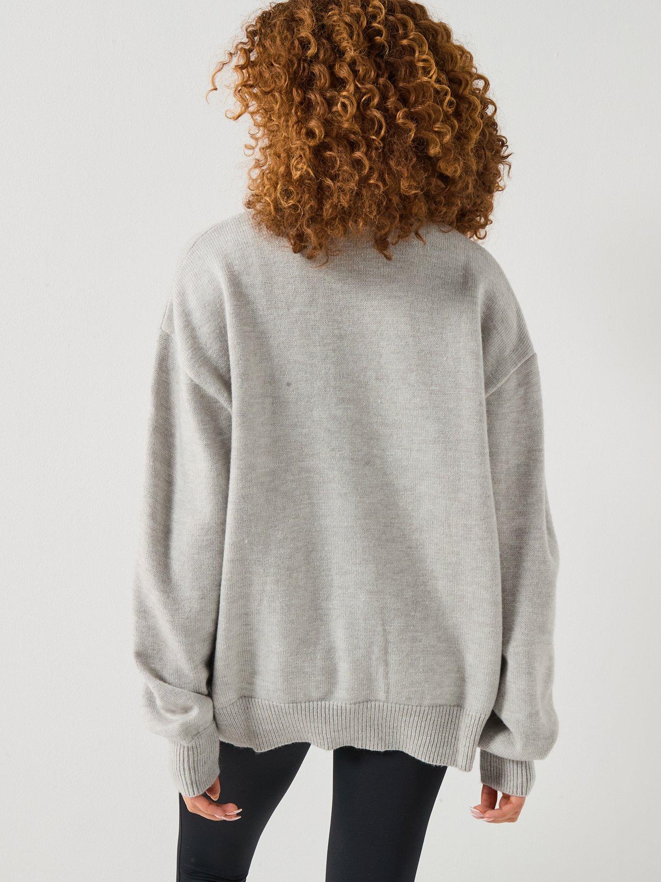 gym-king-restore-knitted-full-zip-funnel-whitestillFront