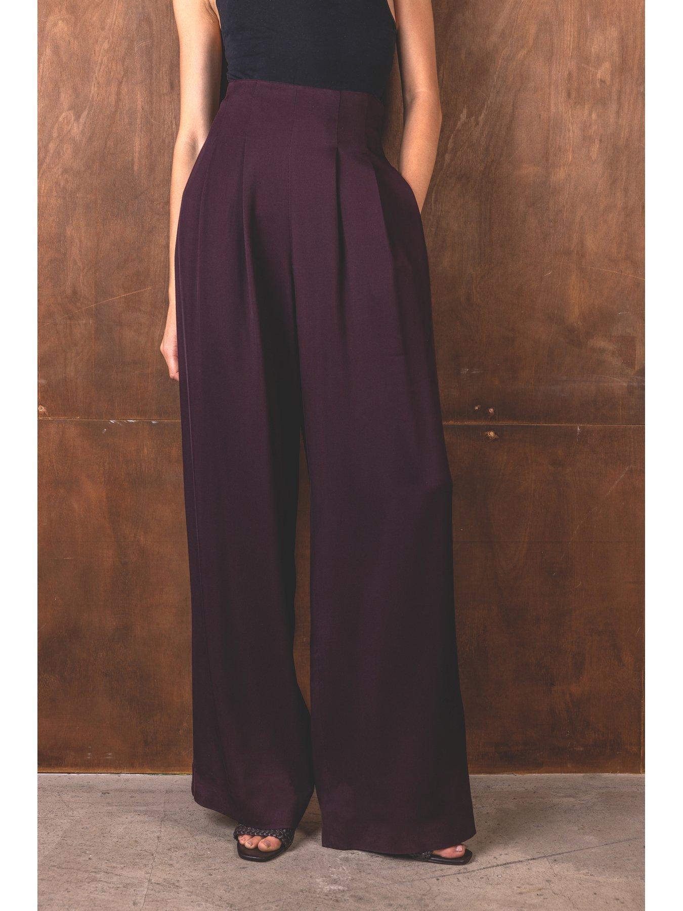 vivere-nellie-high-waist-trouser-burgundy-red