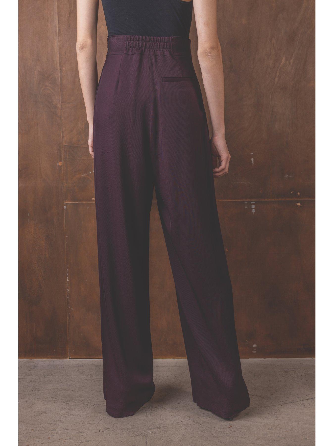 vivere-nellie-high-waist-trouser-burgundy-redstillFront