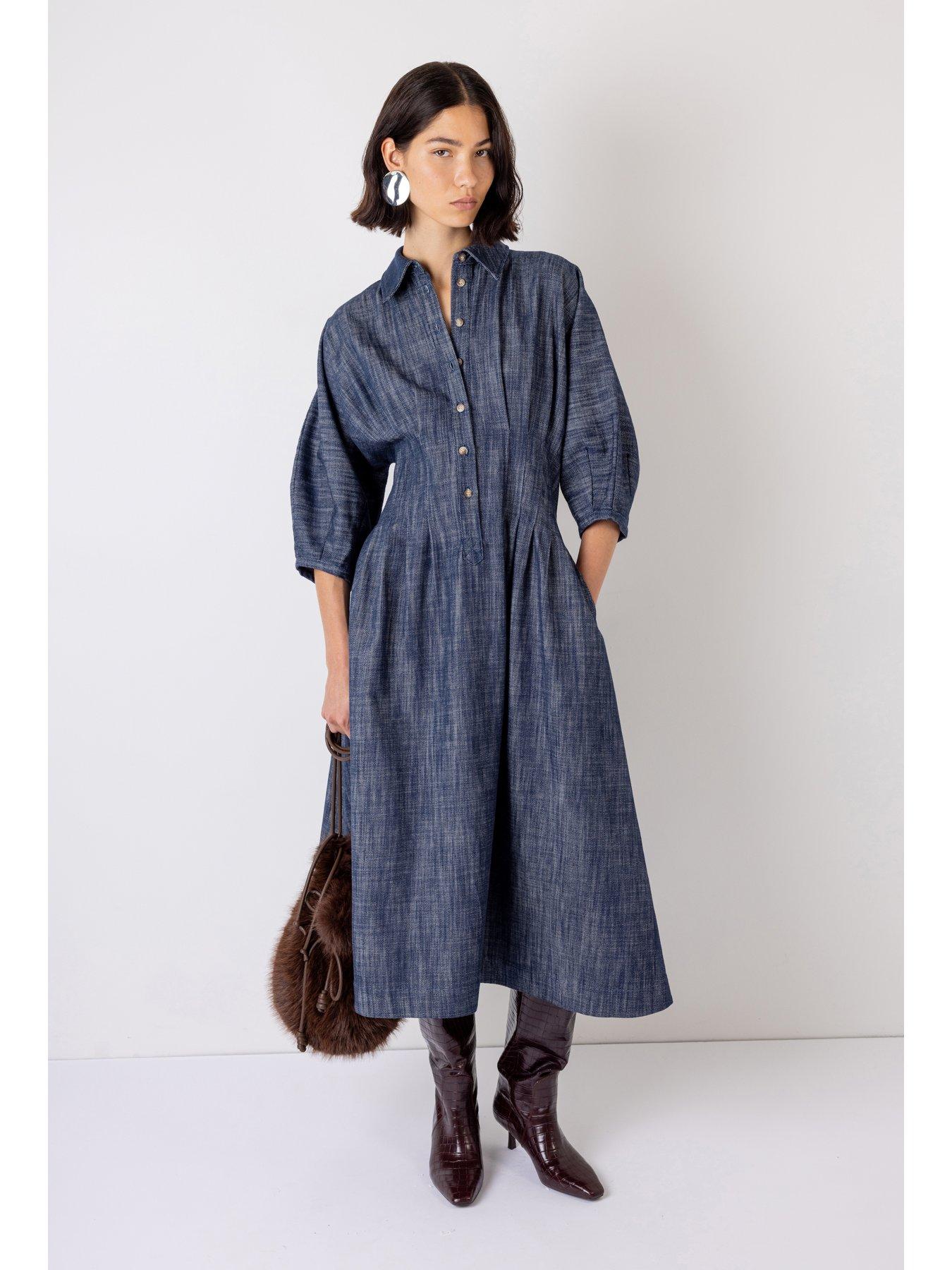 vivere-novalie-denim-dress-indigo-bluefront
