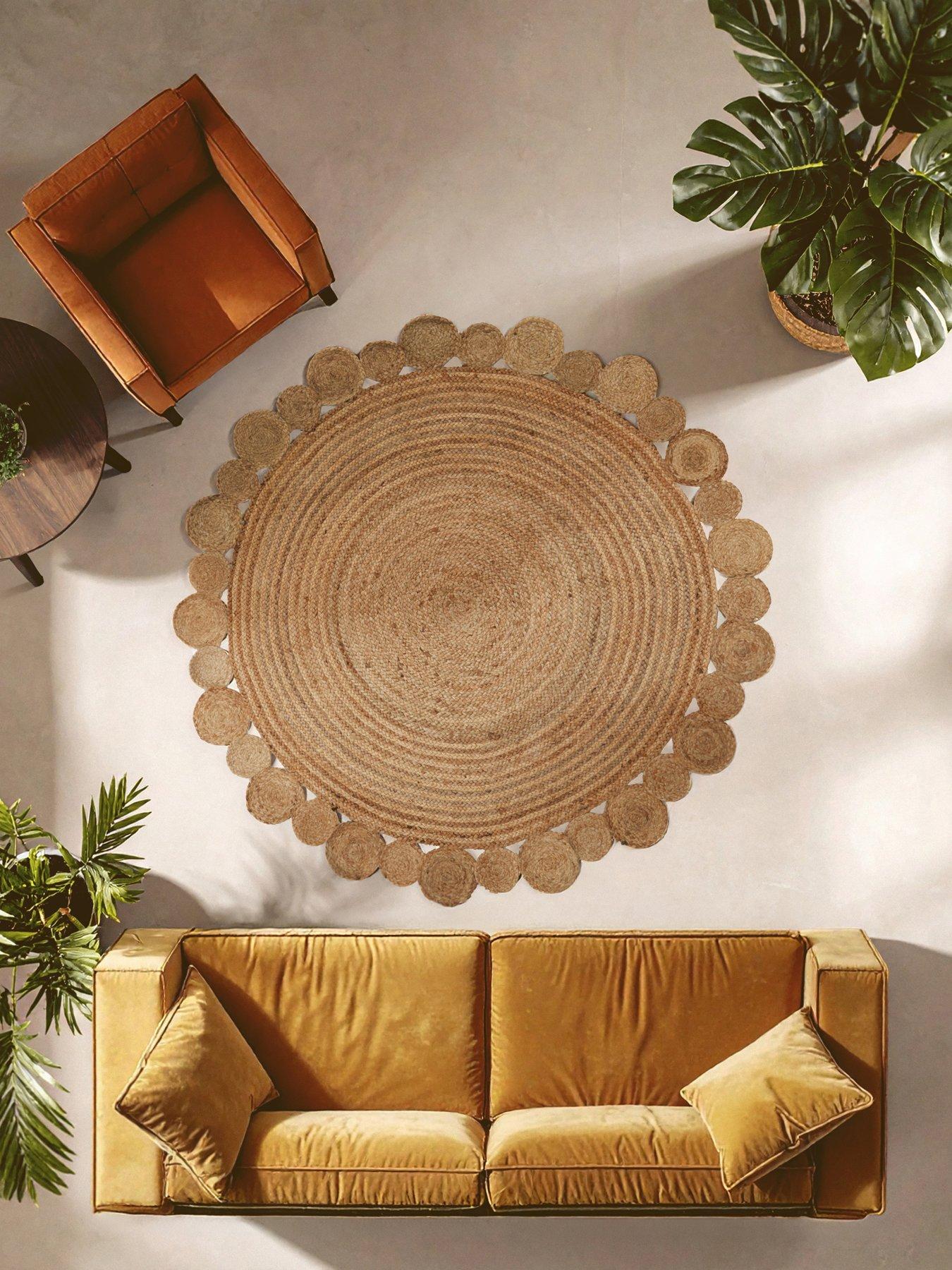 Interiors By Premier Bosie Demir Large Jute Rug - Multi