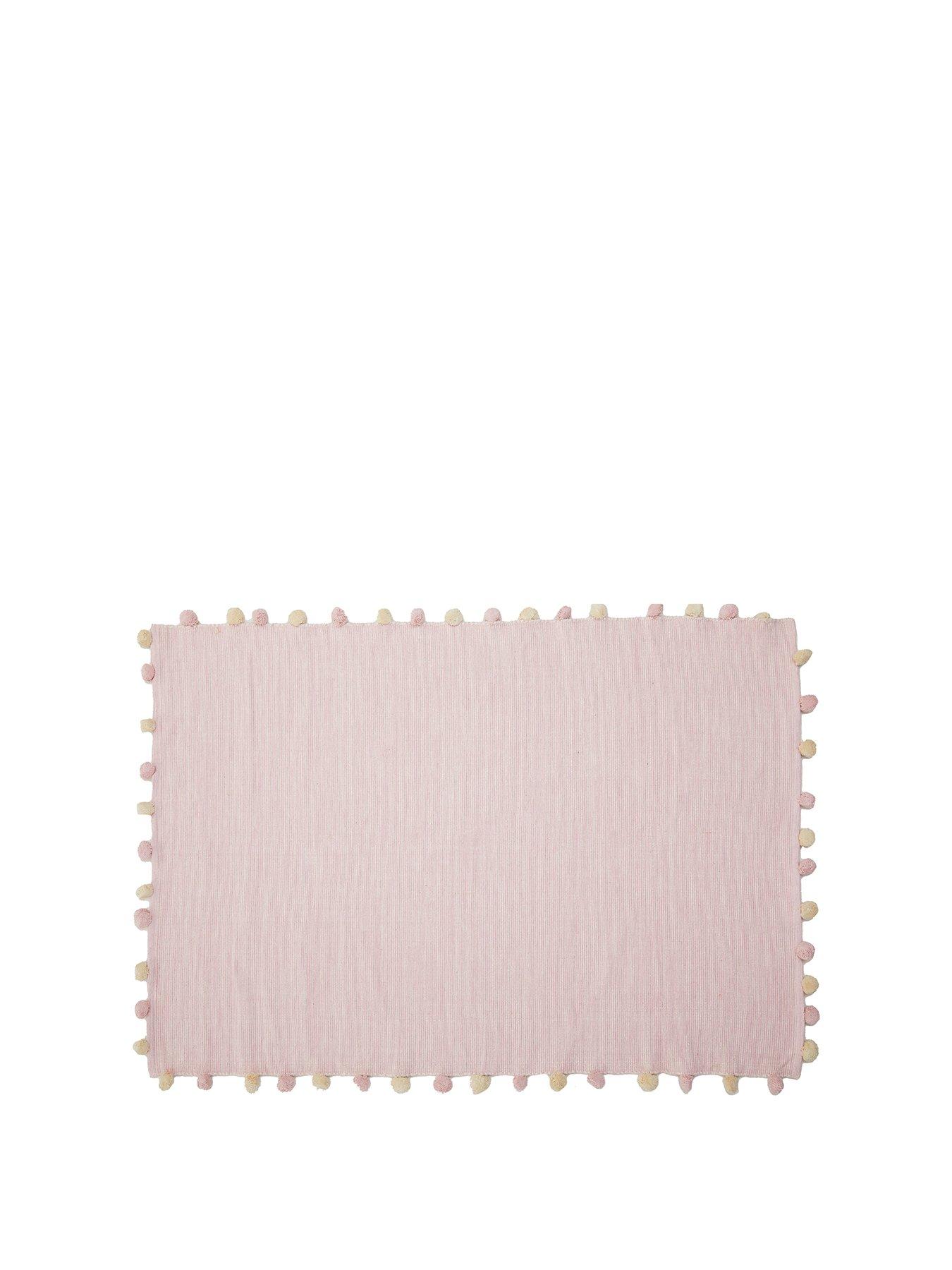 Interiors By Premier Kids Rectangular Pink Rug