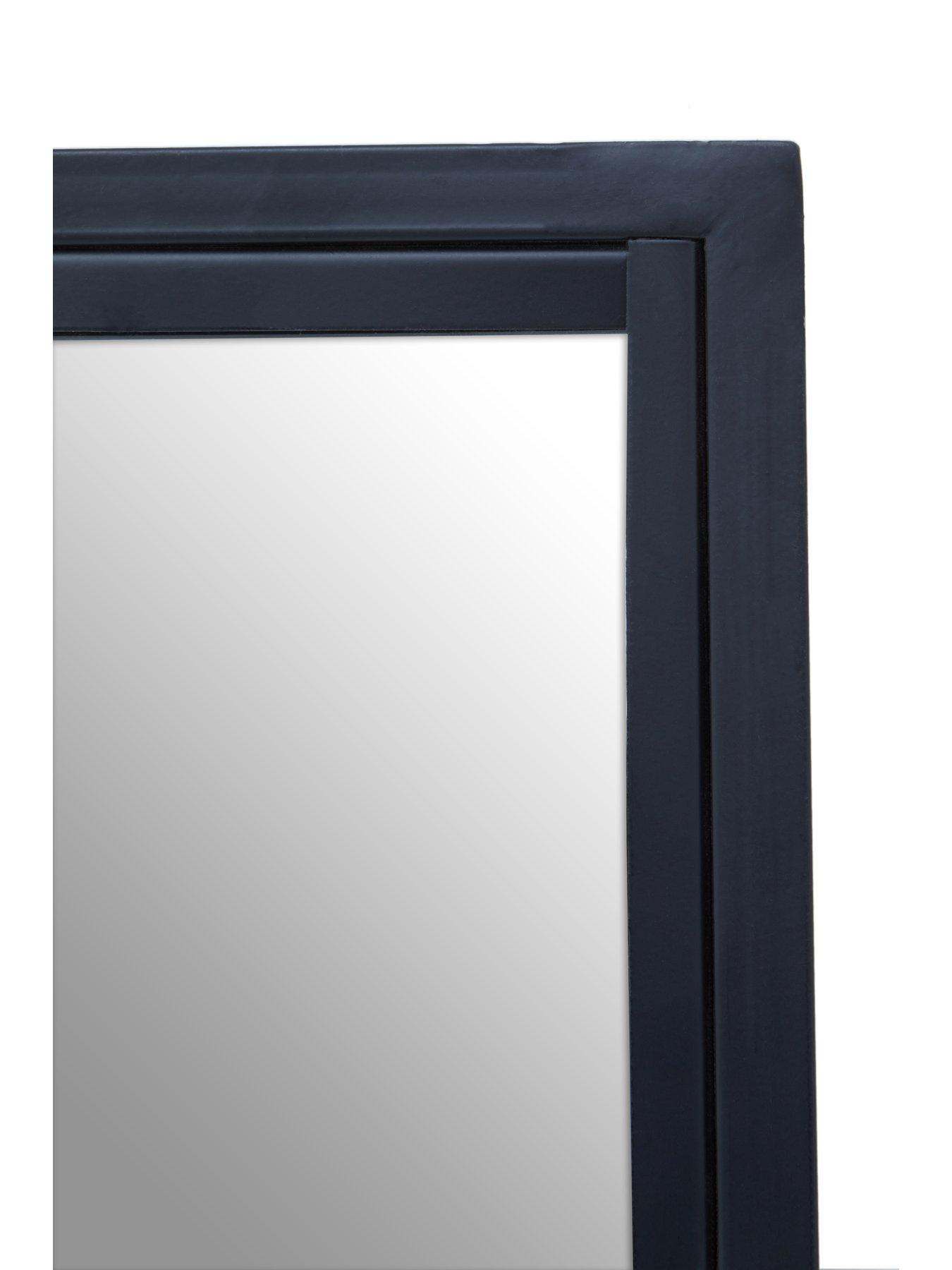 Image 4 of 7 of Interiors By Premier Enzo Black Wire Wall Mirror