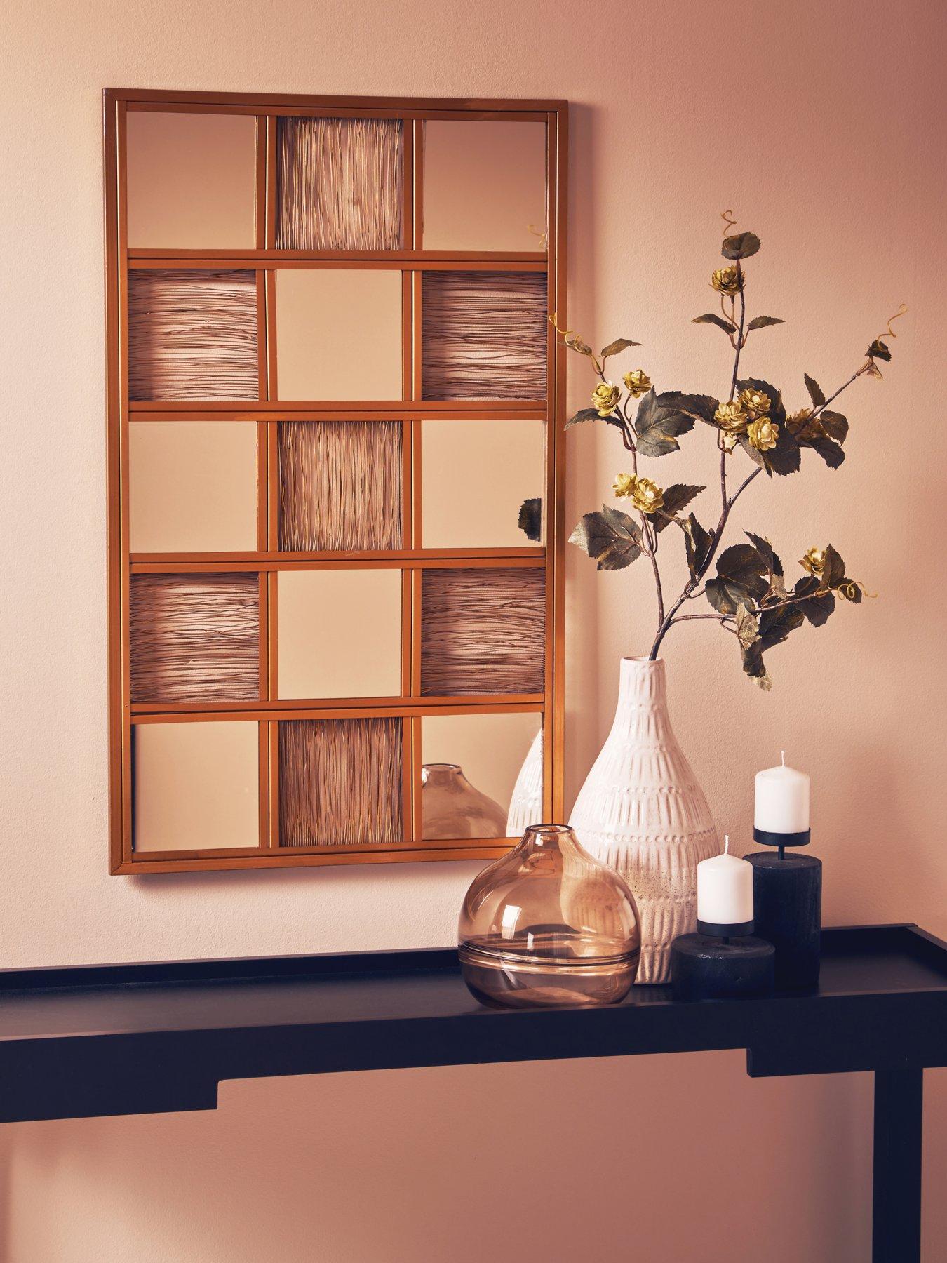 Interiors By Premier Enzo Gold Wire Wall Mirror