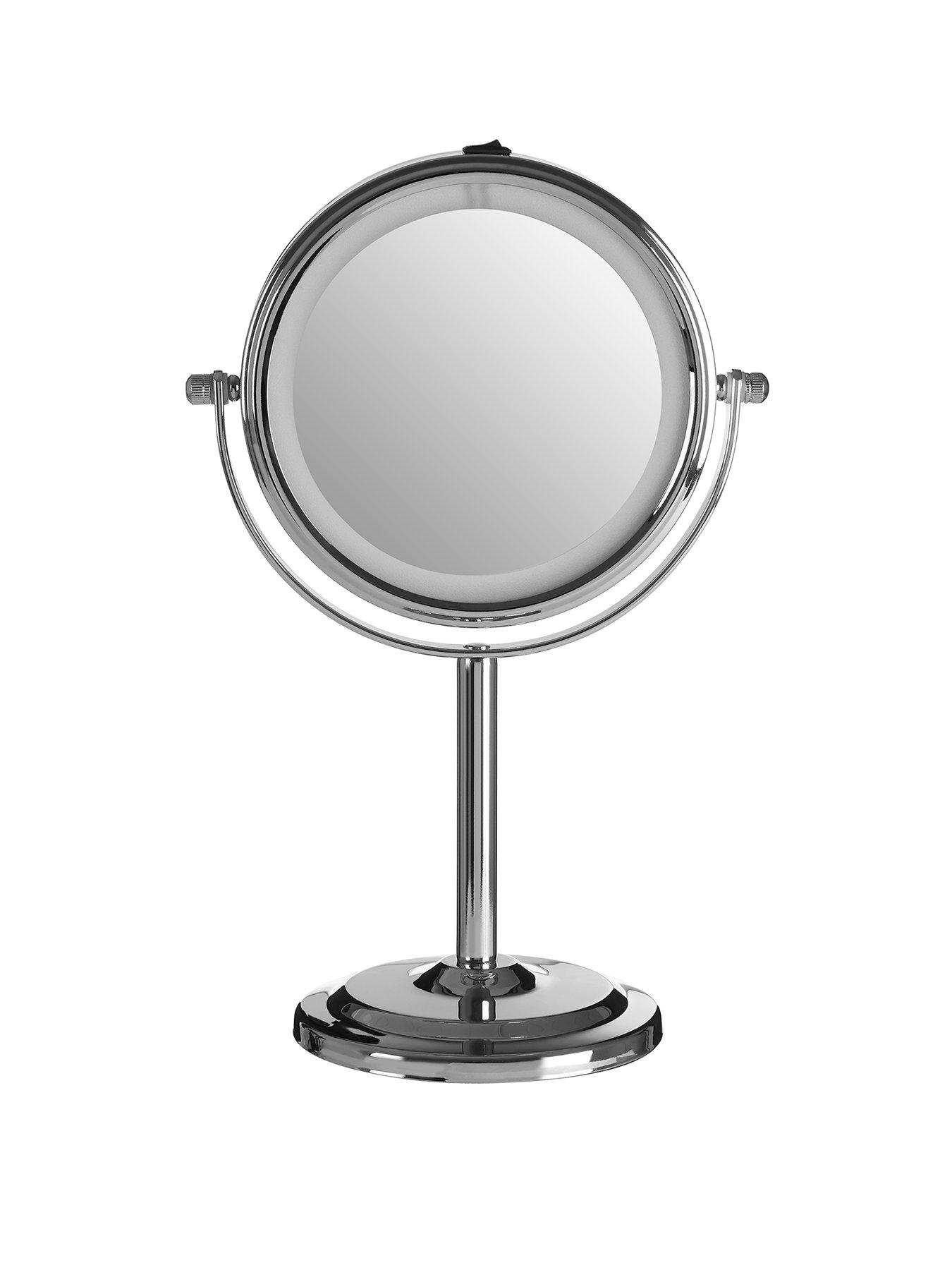 Interiors By Premier Cassini Chrome Iron Table Mirror