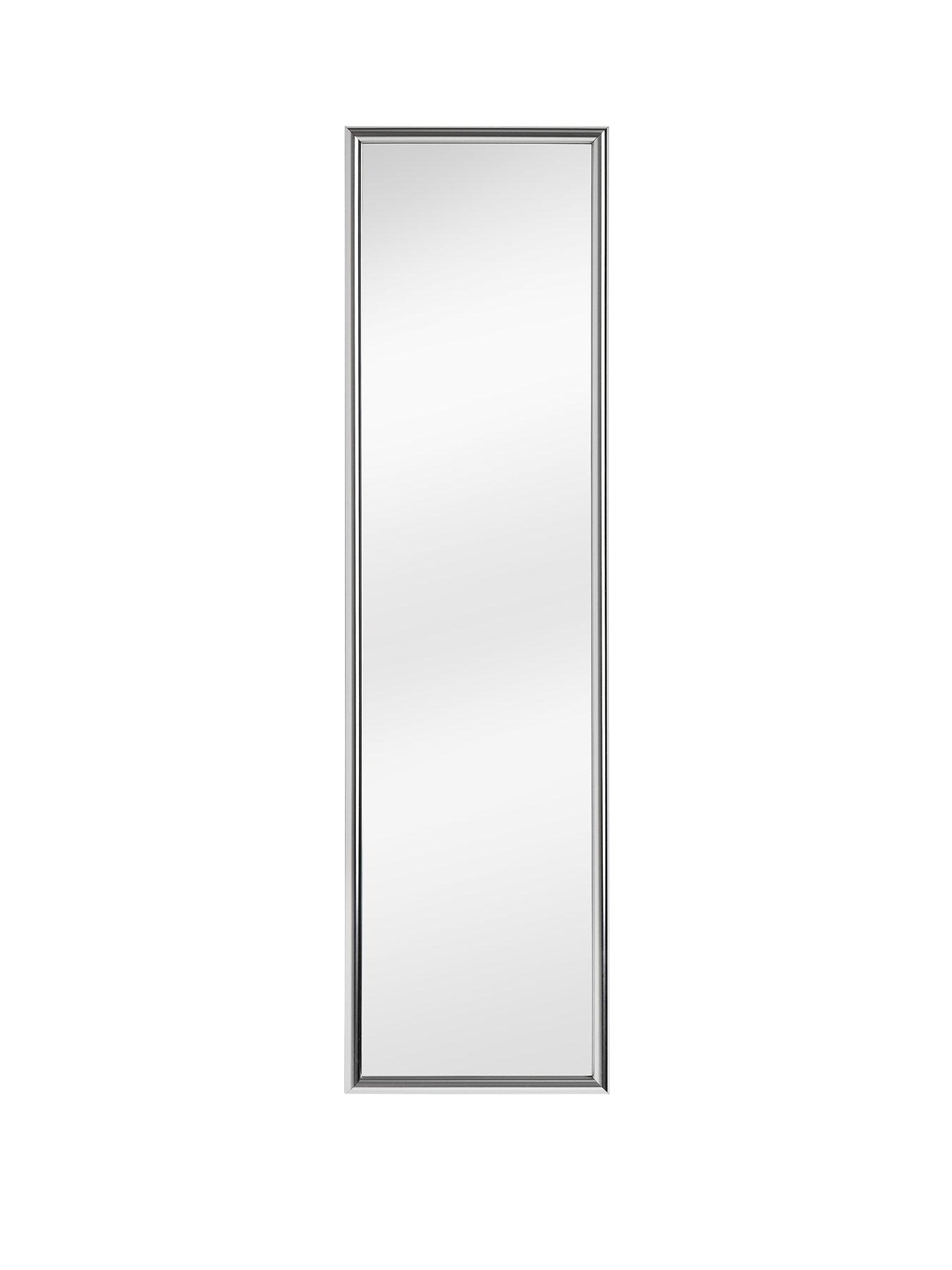 Interiors By Premier Mize Silver Plastic Frame Over Door Mirror