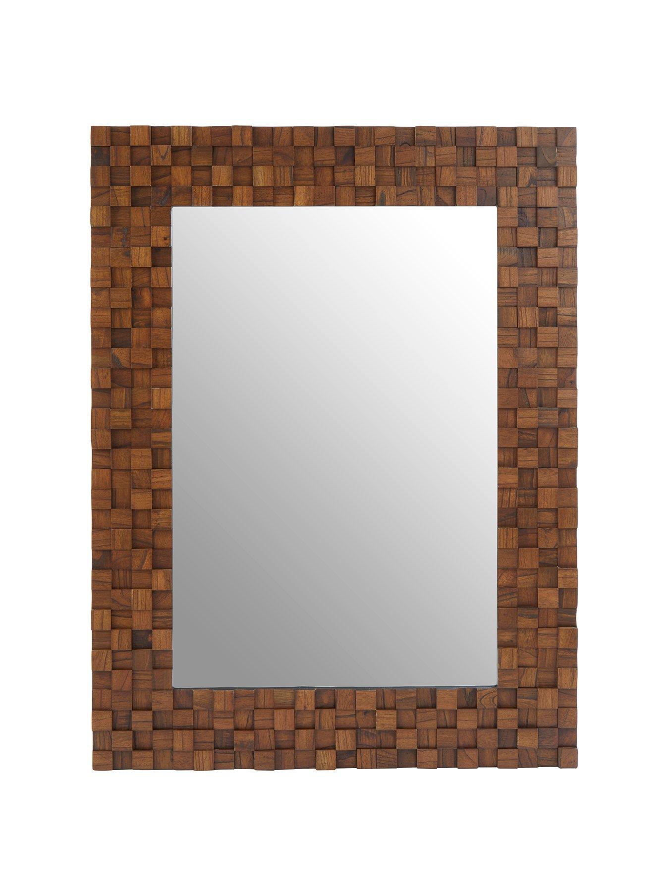 Interiors By Premier Ruben Dimensional Squares Wall Mirror