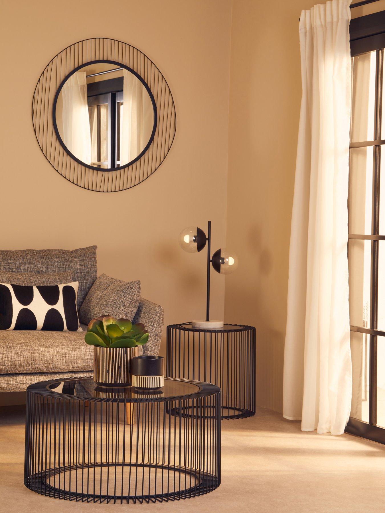 Interiors By Premier Trento Linear Lines Frame Wall Mirror