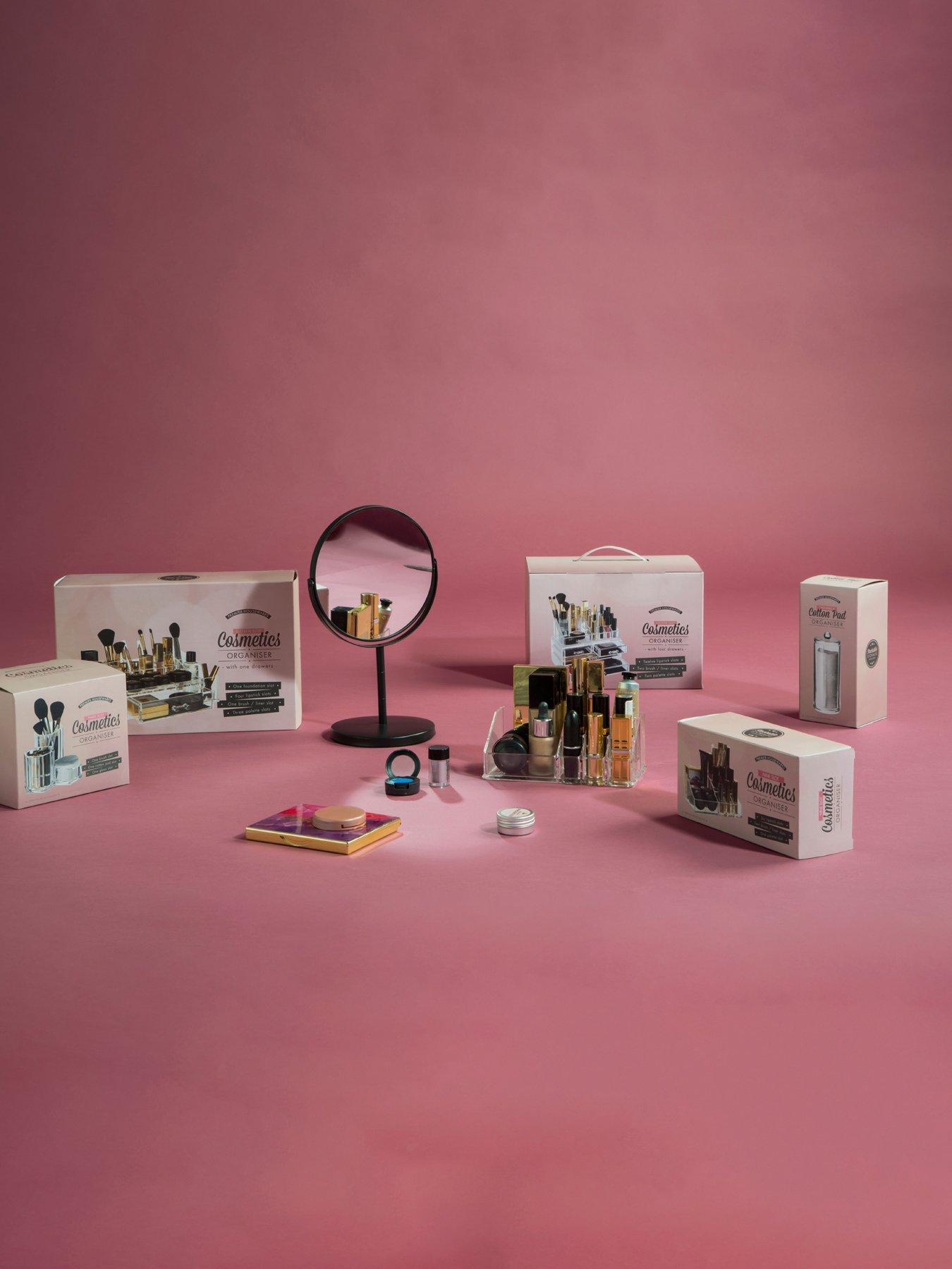 Interiors By Premier 16 Compartment Clear Cosmetics Organiser