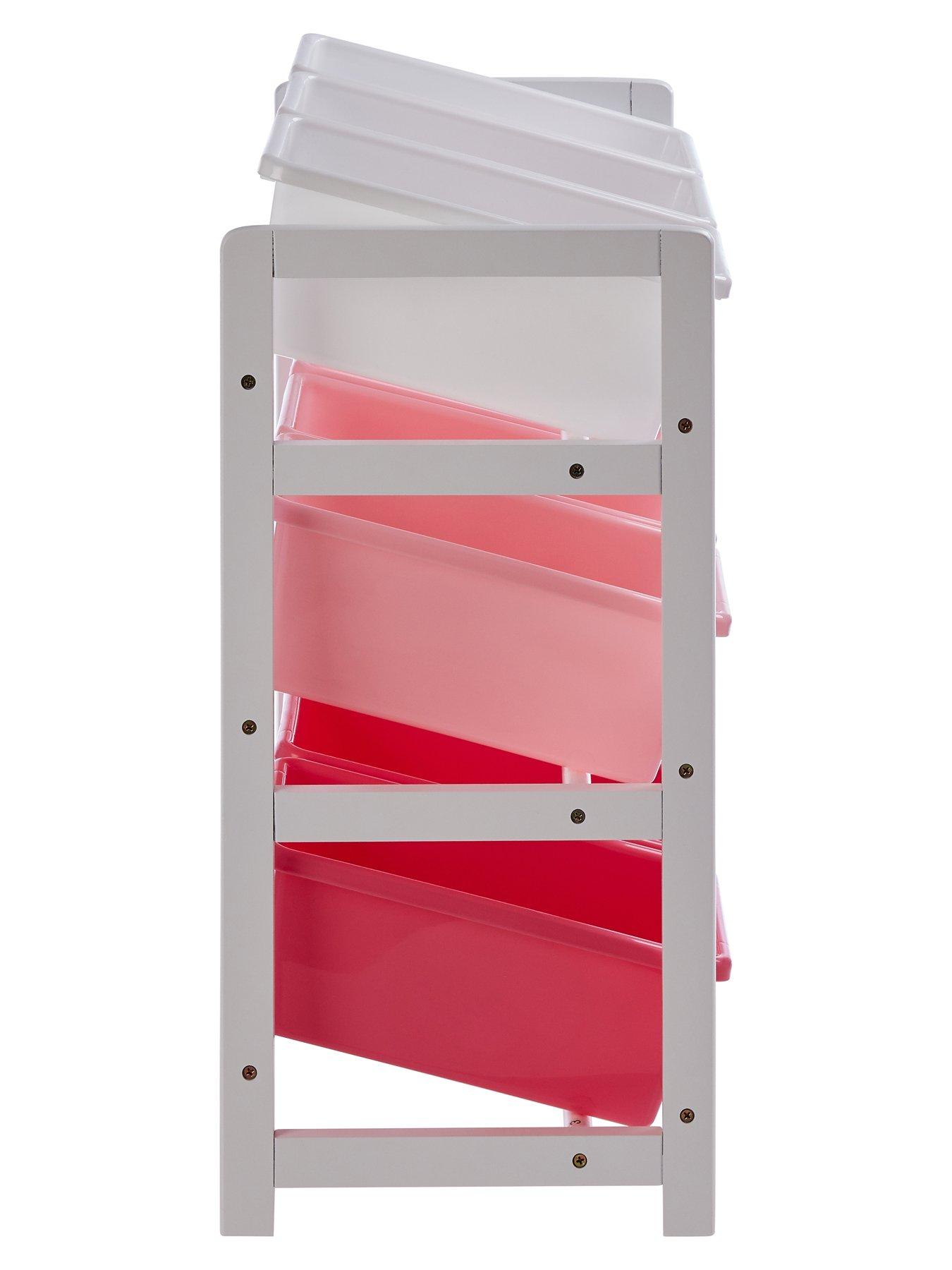 interiors-by-premier-three-tier-white-and-pink-kids-storage-unitdetail