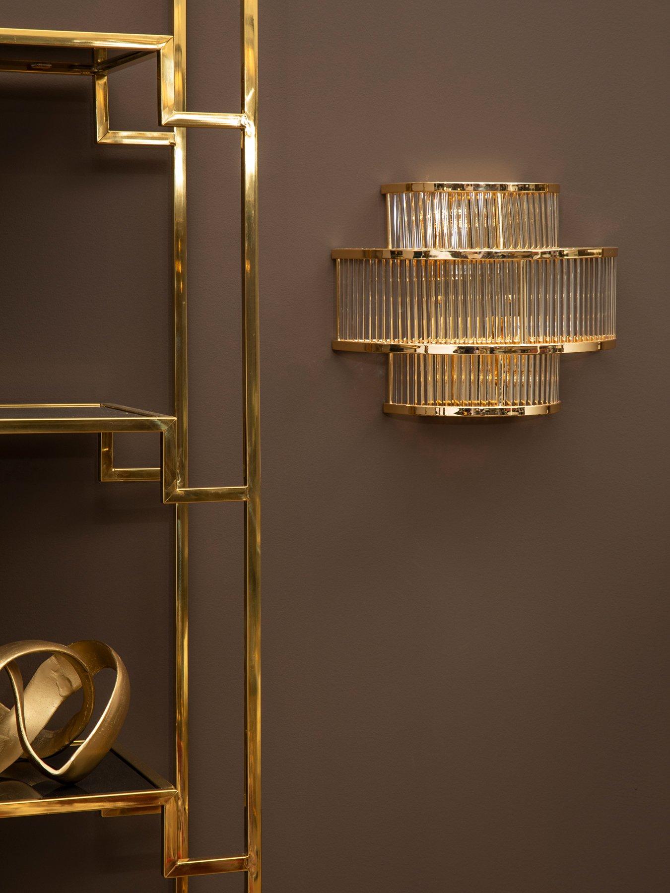 interiors-by-premier-salasco-3-tier-glass-wall-light-with-warm-metallic-iron-frame