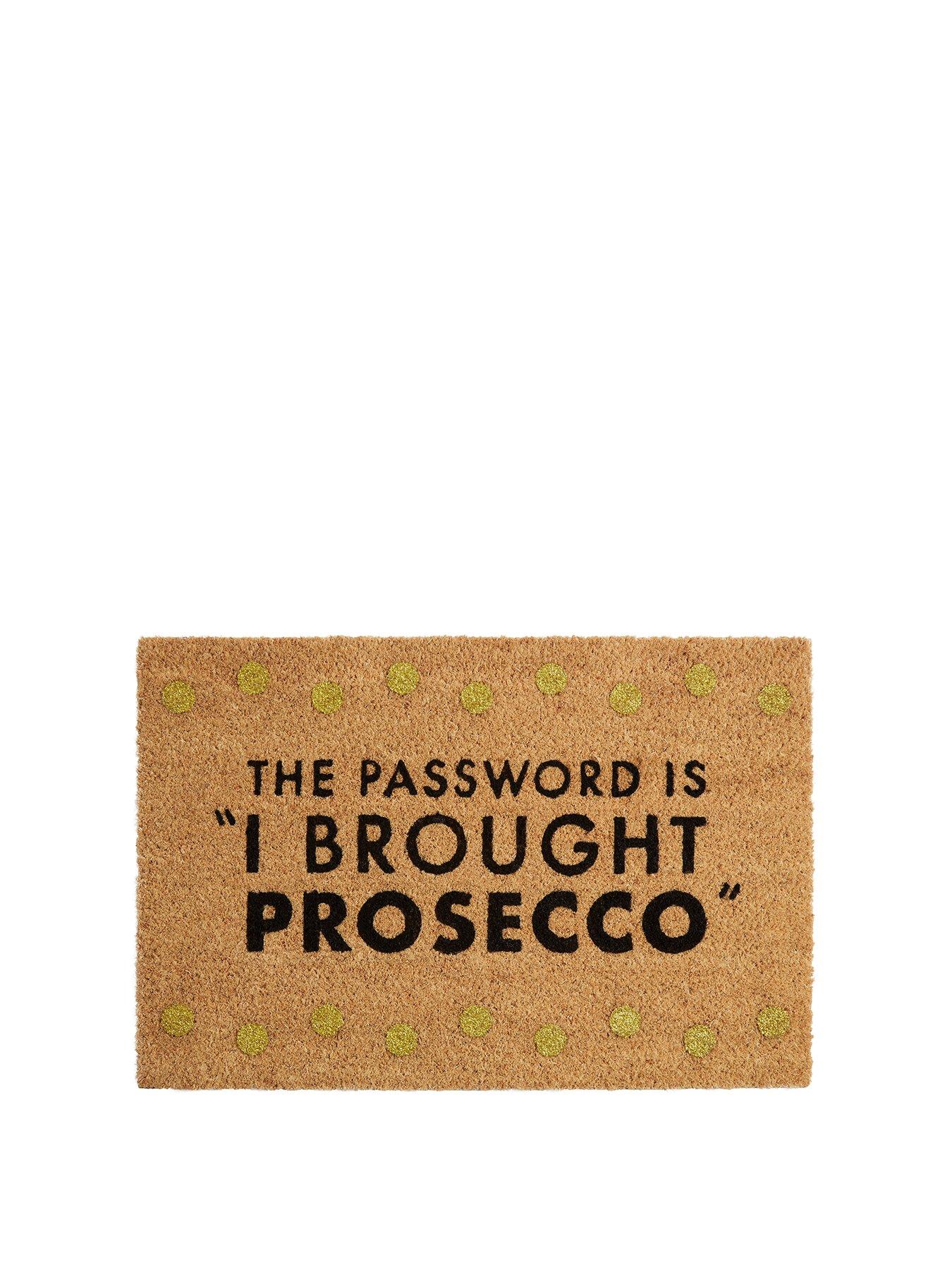 Interiors By Premier Filta Prosecco Password Doormat