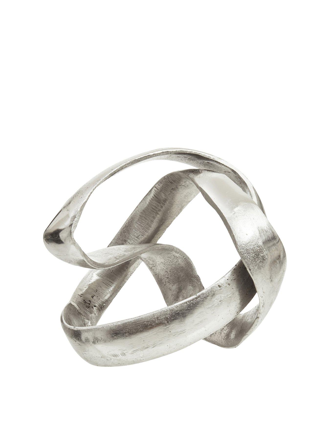 interiors-by-premier-prato-silver-finish-knot-sculpturefront