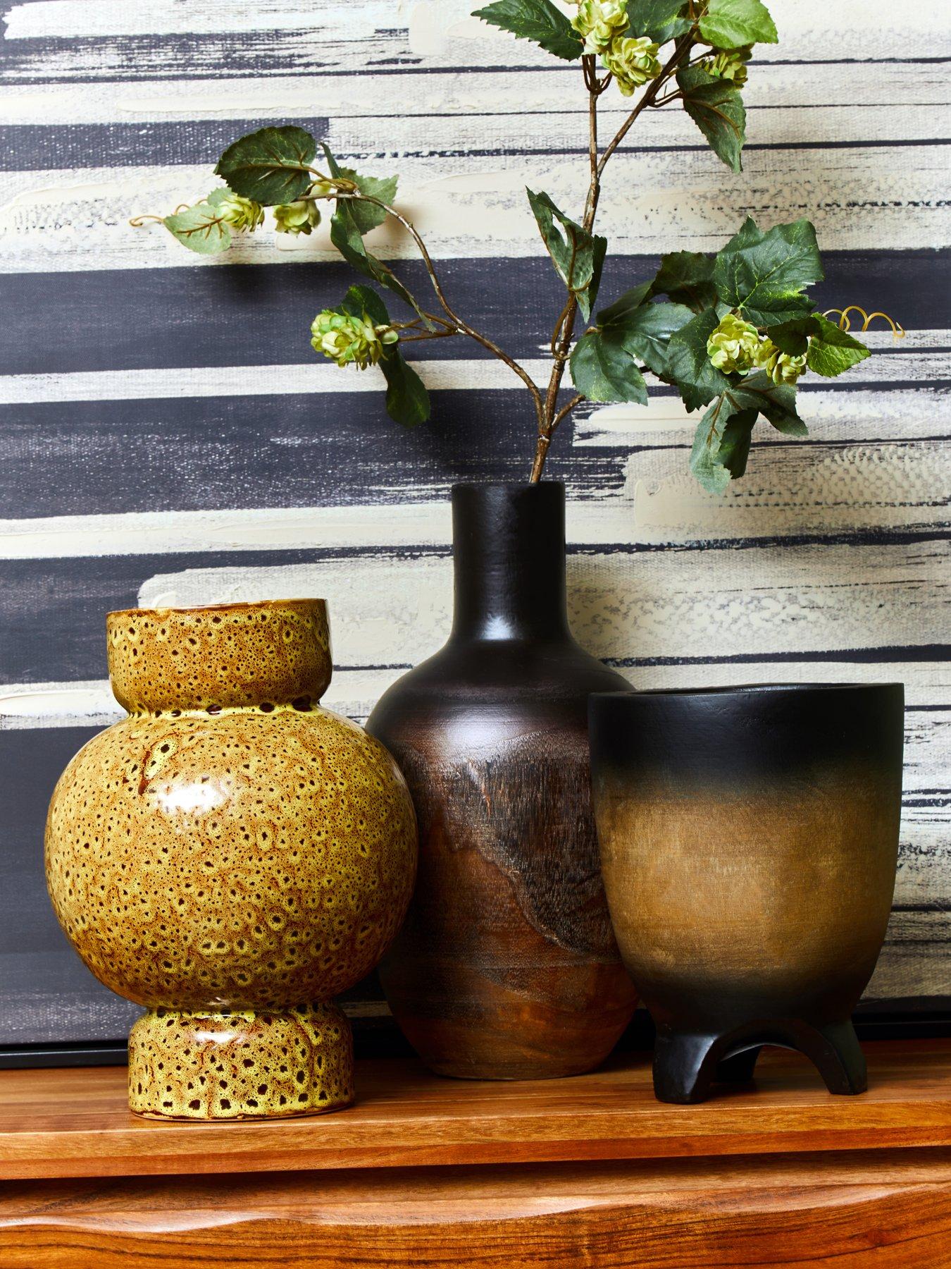 Interiors By Premier Arlo Large Wooden Ombre Vase