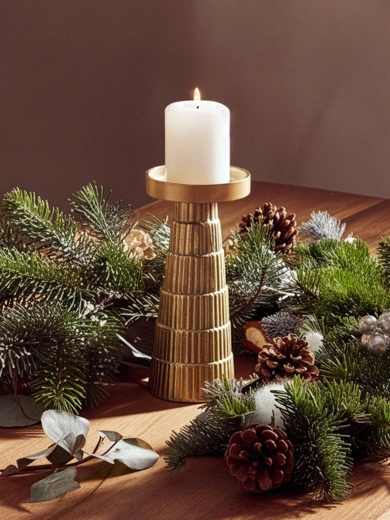 Interiors By Premier Deomali Small Gold Finish Candle Holder