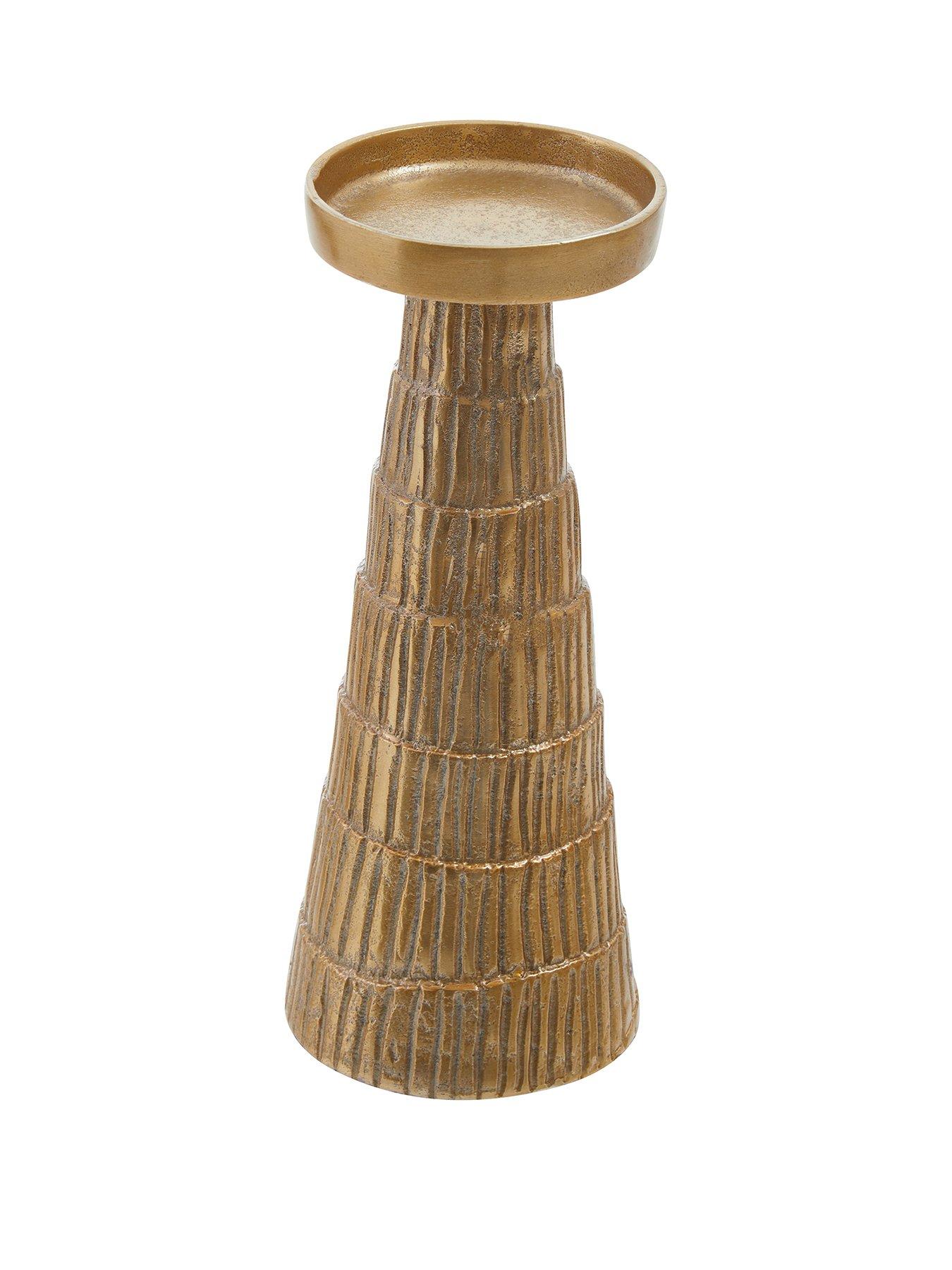 Interiors By Premier Deomali Large Gold Finish Candle Holder