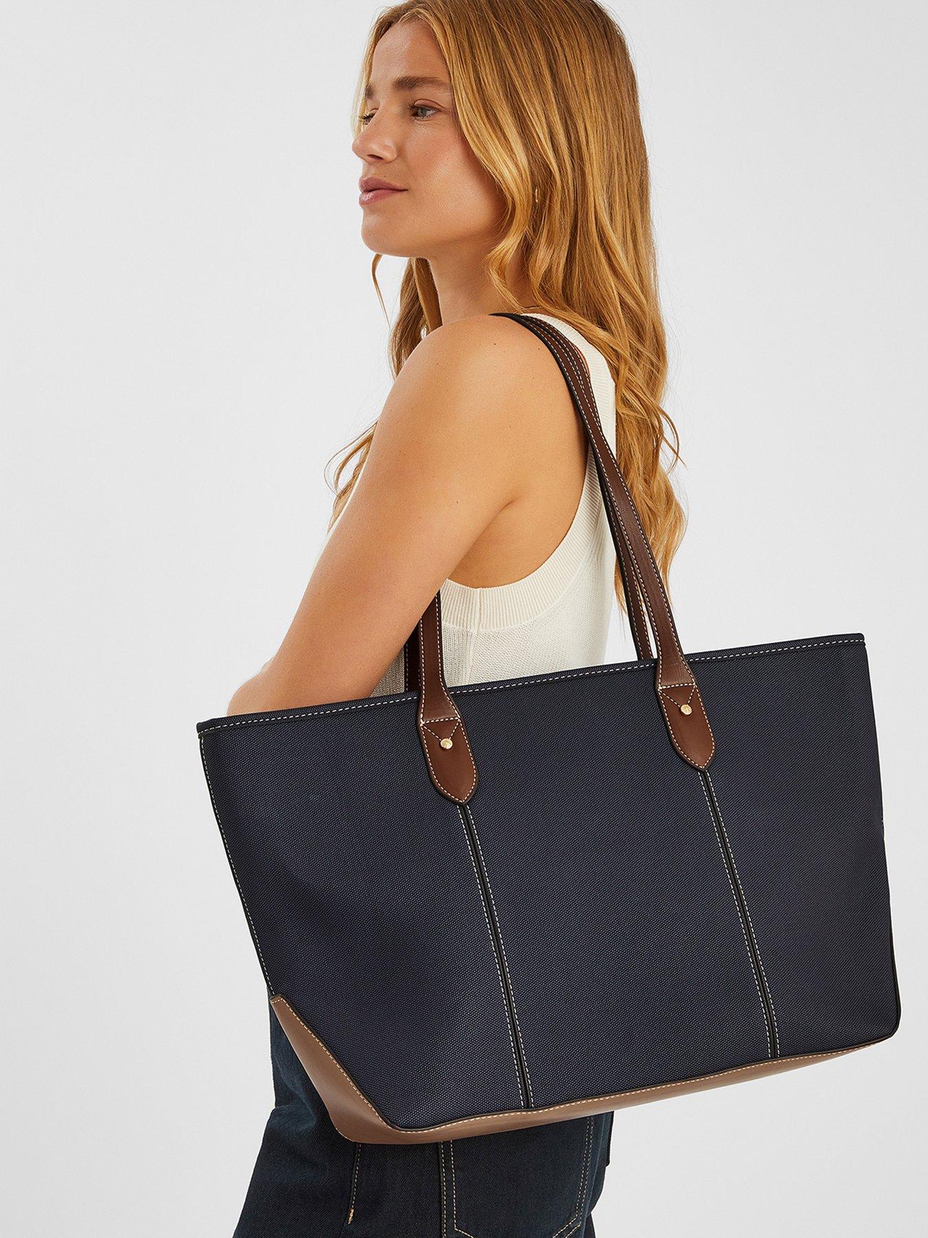 accessorize-two-tone-zip-tote-bag-bluestillFront