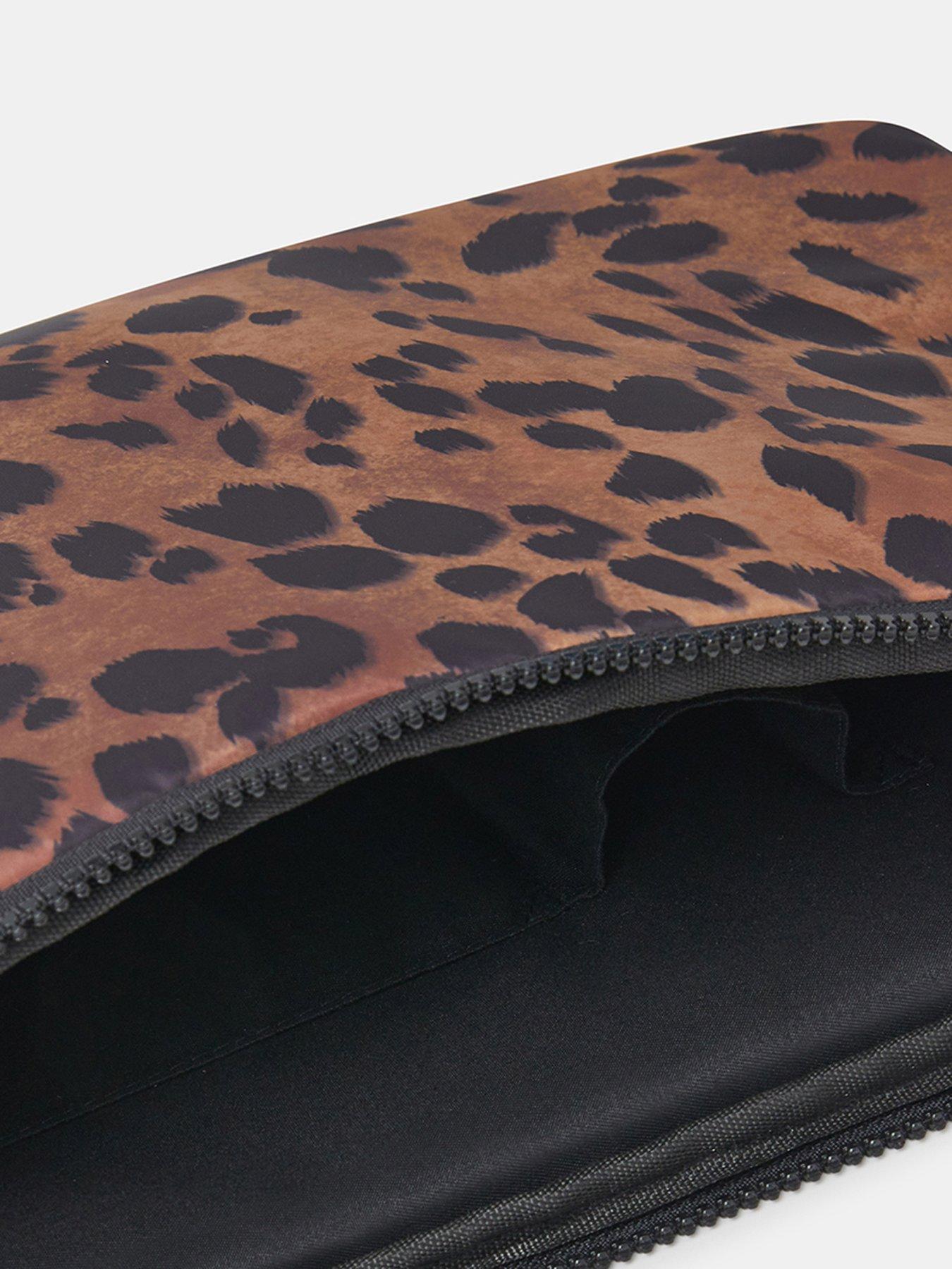 Image 2 of 2 of Accessorize Leopard Print Laptop Case - Brown