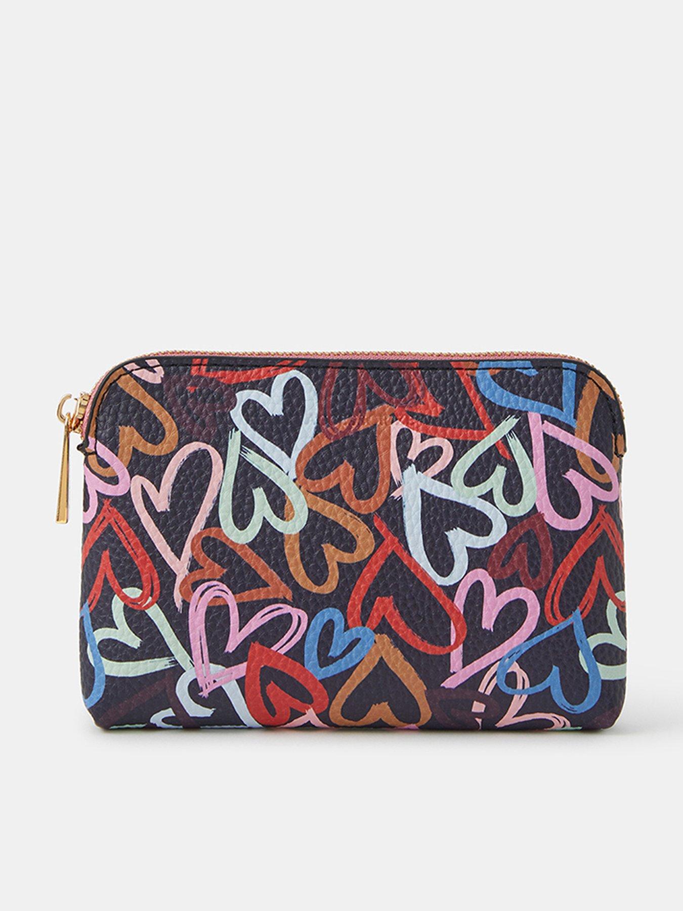 Accessorize Heart Print Coin Purse - Multi