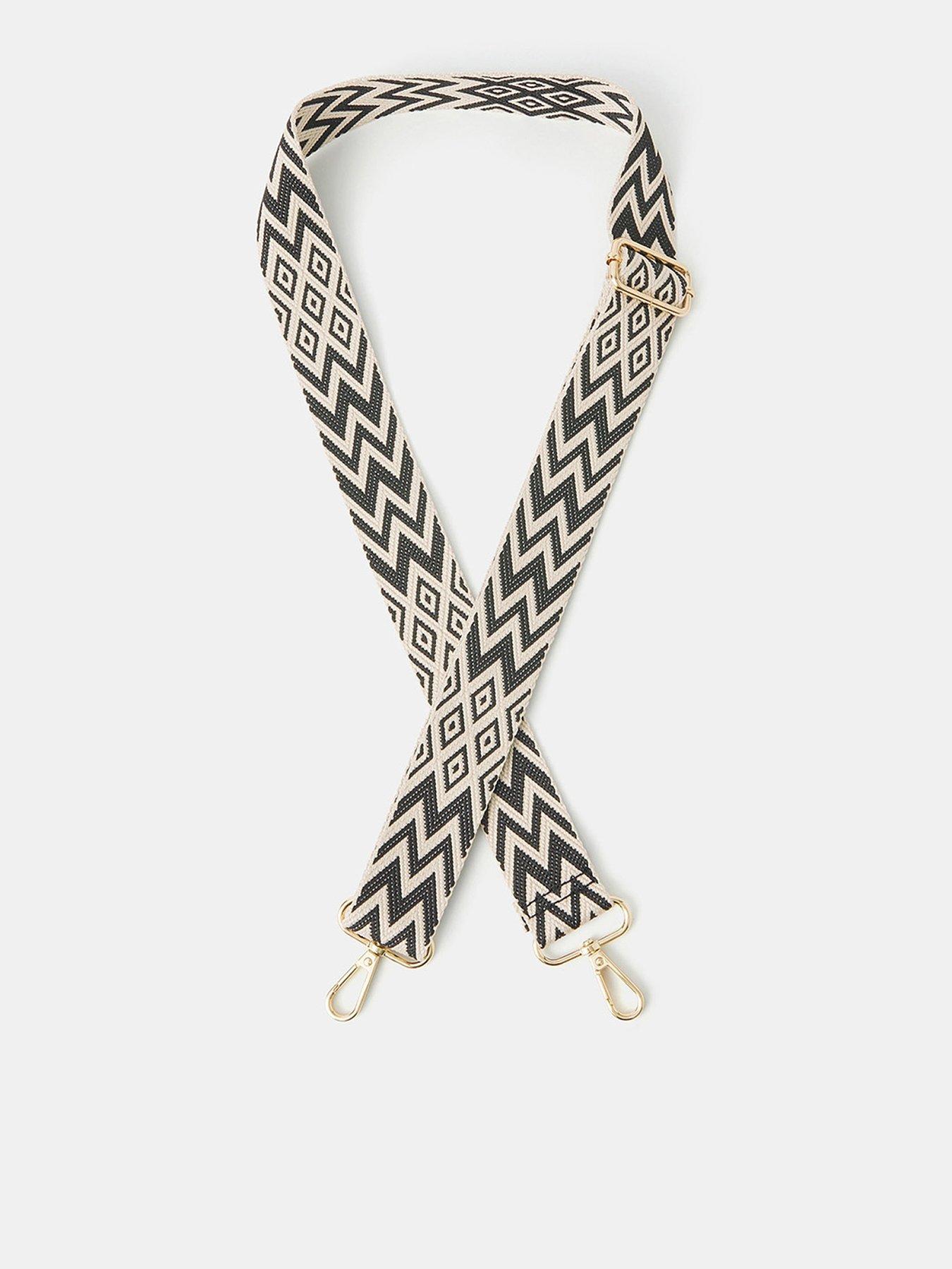 Accessorize Chevron Bag Strap - Black