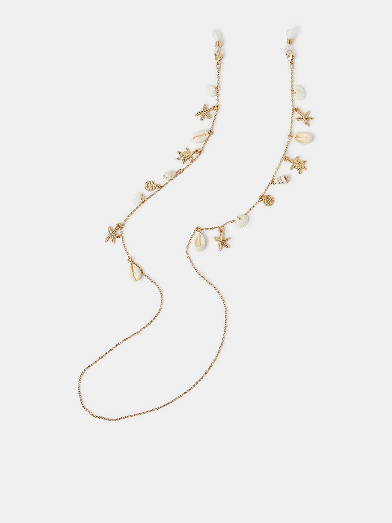 Accessorize Beach Charm Sunglasses Chain - Gold