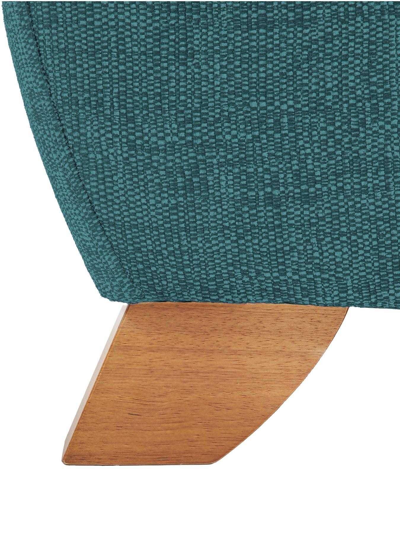 Image 4 of 7 of The Very Collection Prent Fabric&nbsp;Armchair - Teal&nbsp;- Made to order in the UK&nbsp;- Made to order in the UK<br />&nbsp;