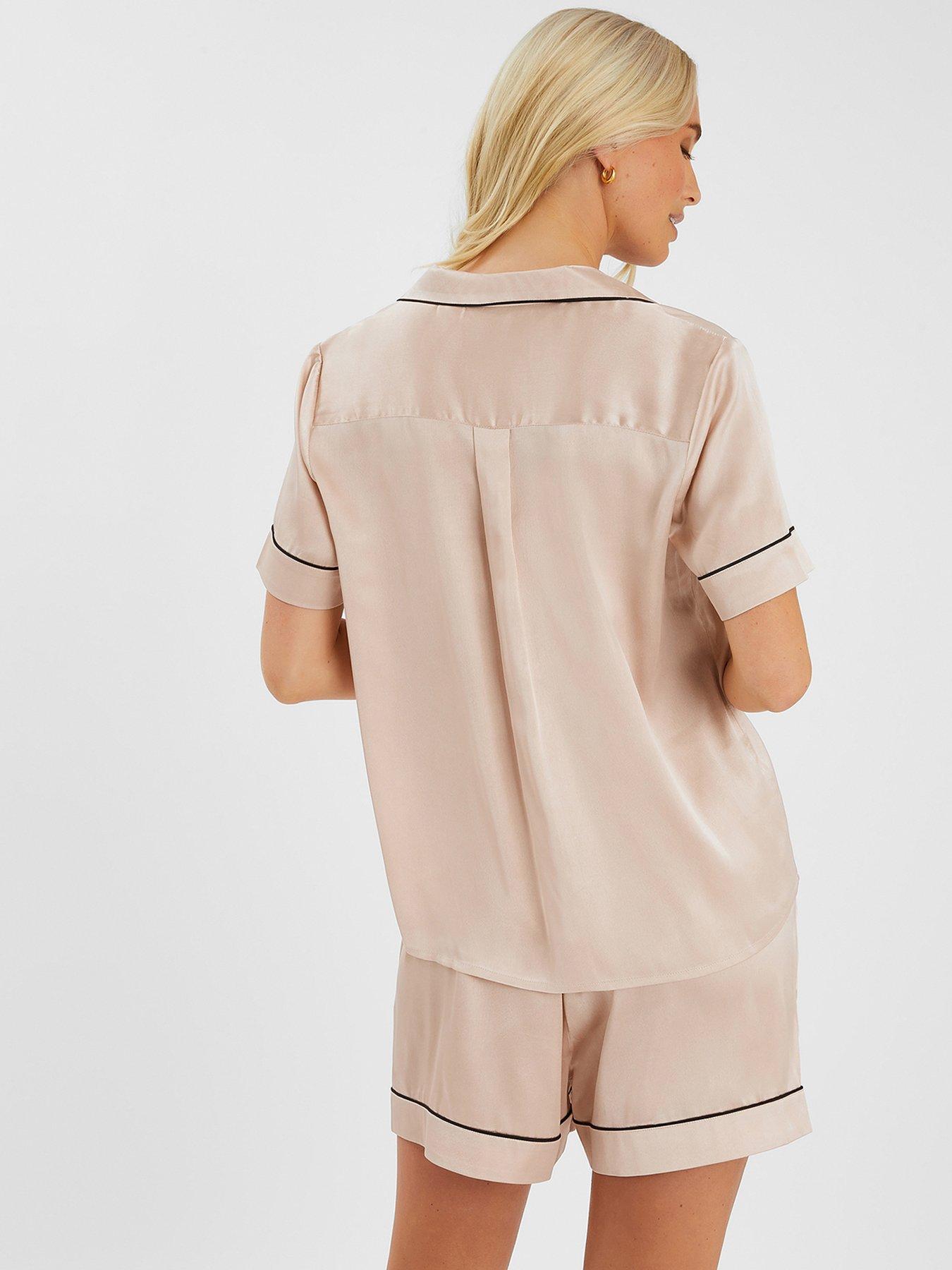 accessorize-satin-short-pyjamas-set-creamstillFront