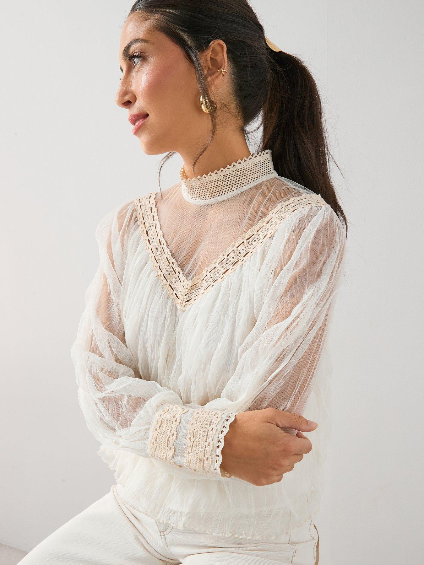 the-very-collection-romantic-sheer-ruffled-pleated-blouse-creamfront