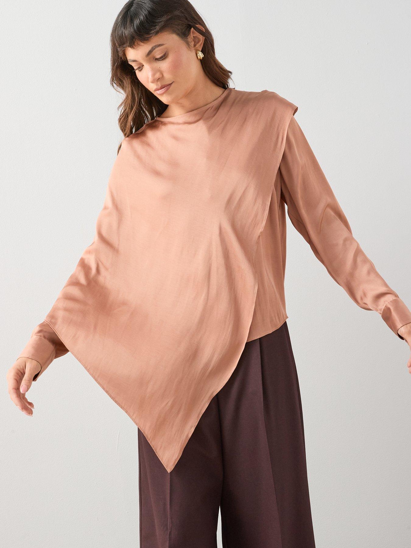 the-very-collection-satin-cape-blousedetail