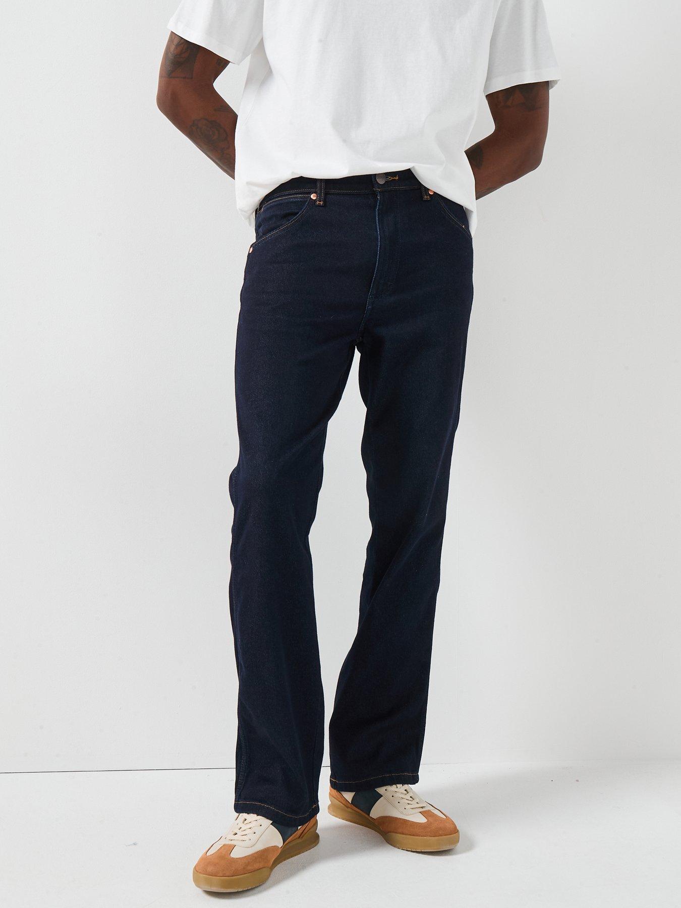 Image 1 of 6 of Wrangler Wrancher 5 Pocket Bootcut Fit Jean - Dark Blue