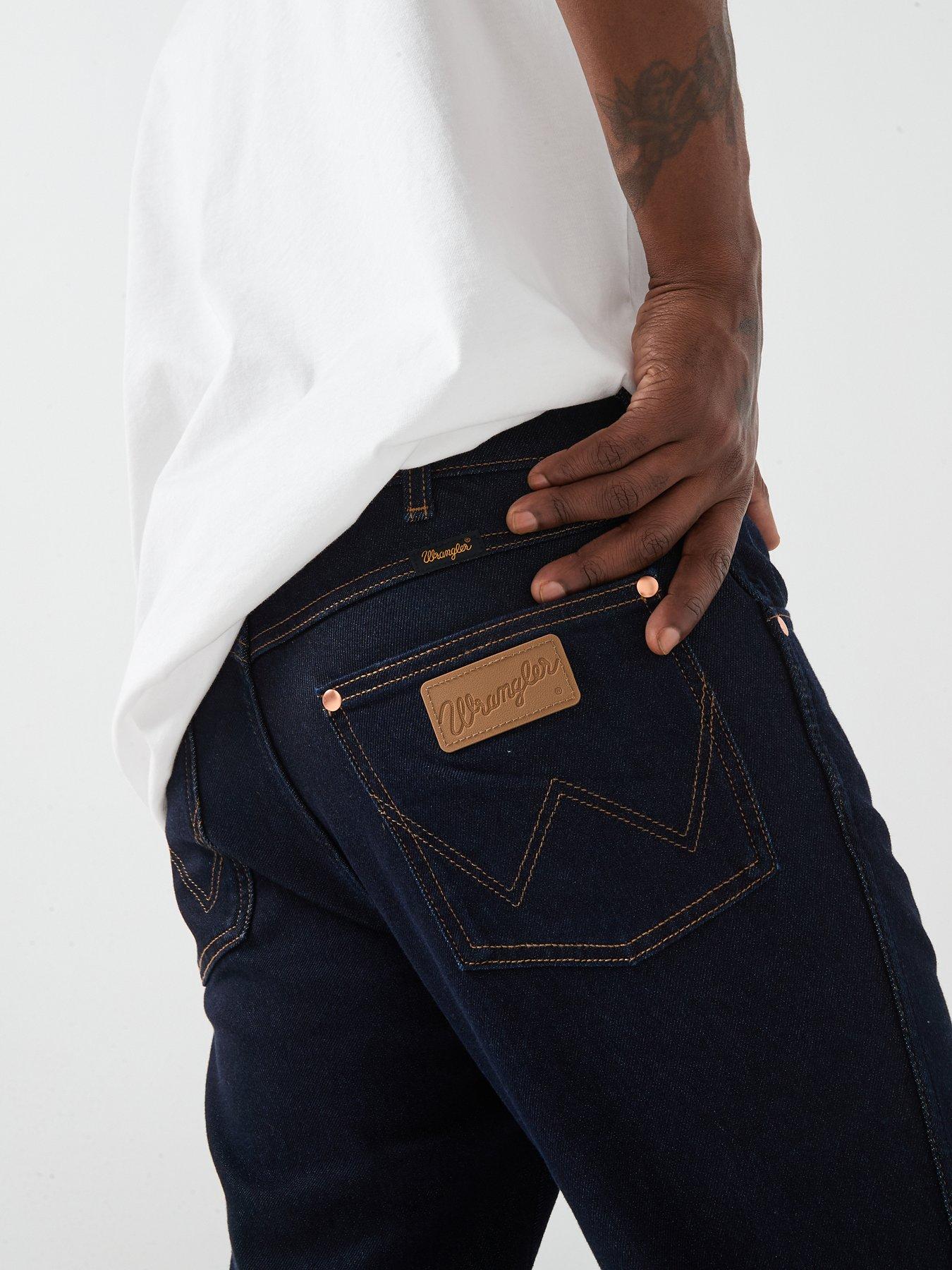 Image 4 of 6 of Wrangler Wrancher 5 Pocket Bootcut Fit Jean - Dark Blue