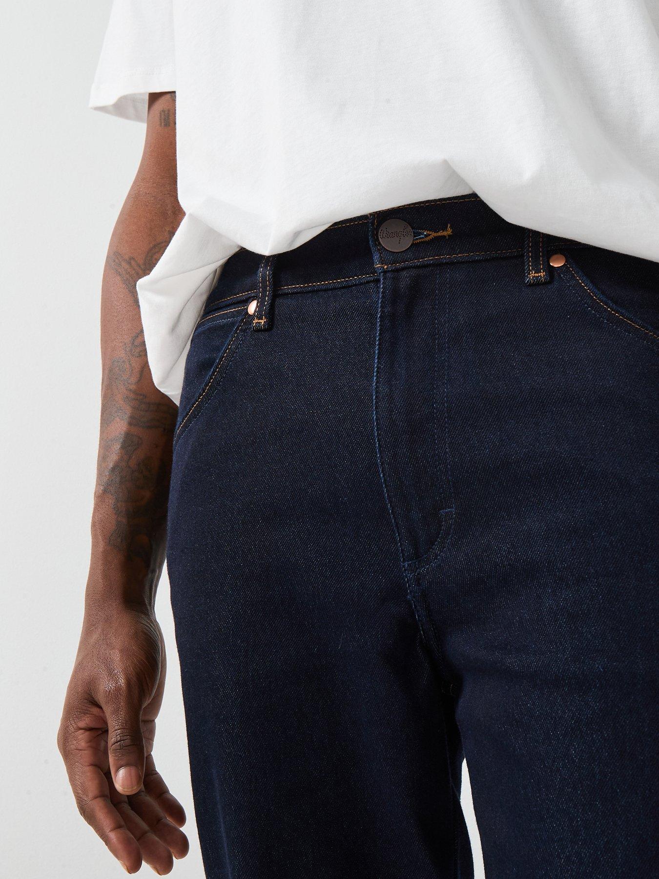 Image 6 of 6 of Wrangler Wrancher 5 Pocket Bootcut Fit Jean - Dark Blue