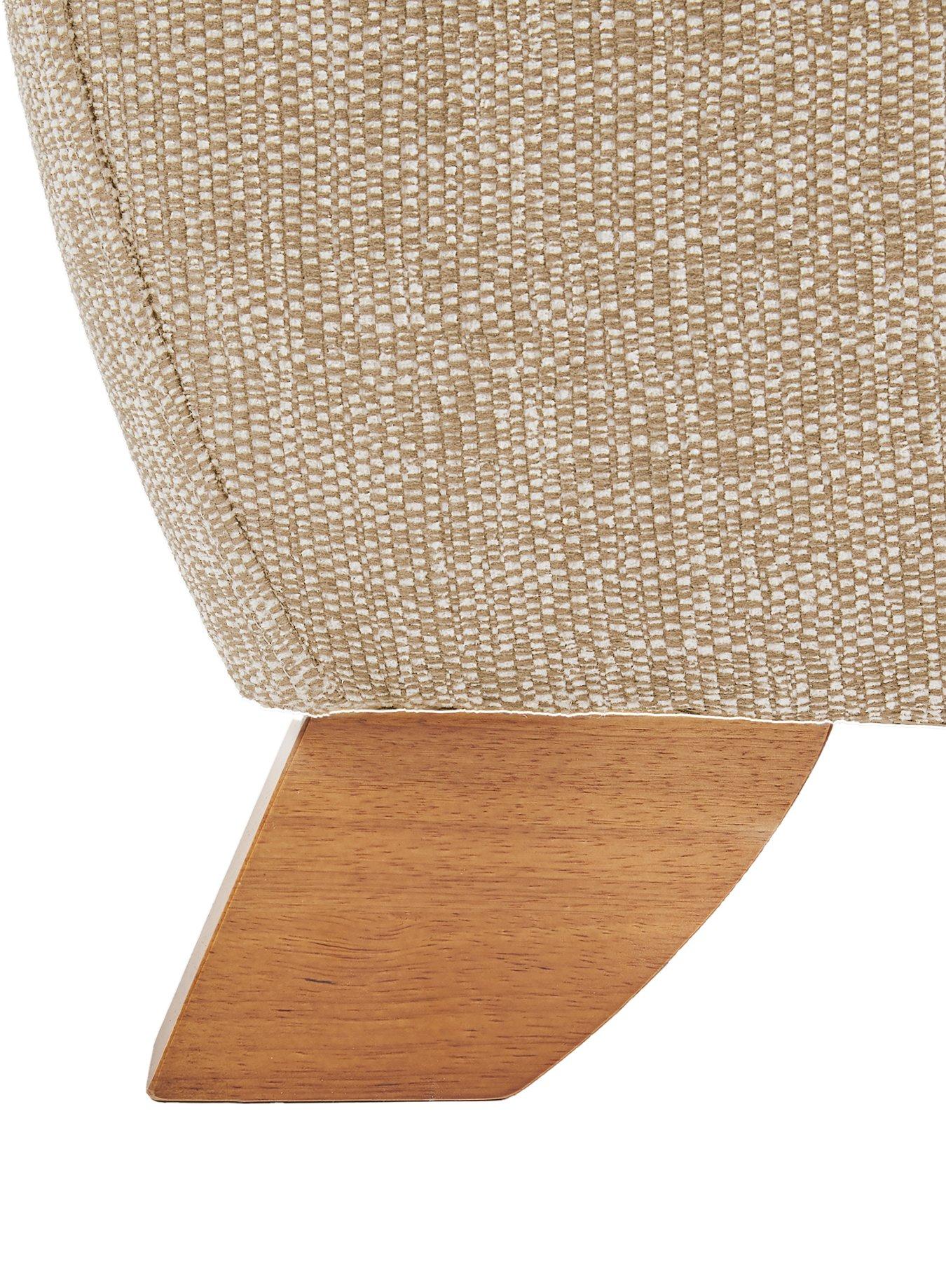 Image 4 of 7 of Very Home Prent Fabric 3 Seater Sofa - Natural&nbsp;- Made to Order in the UK