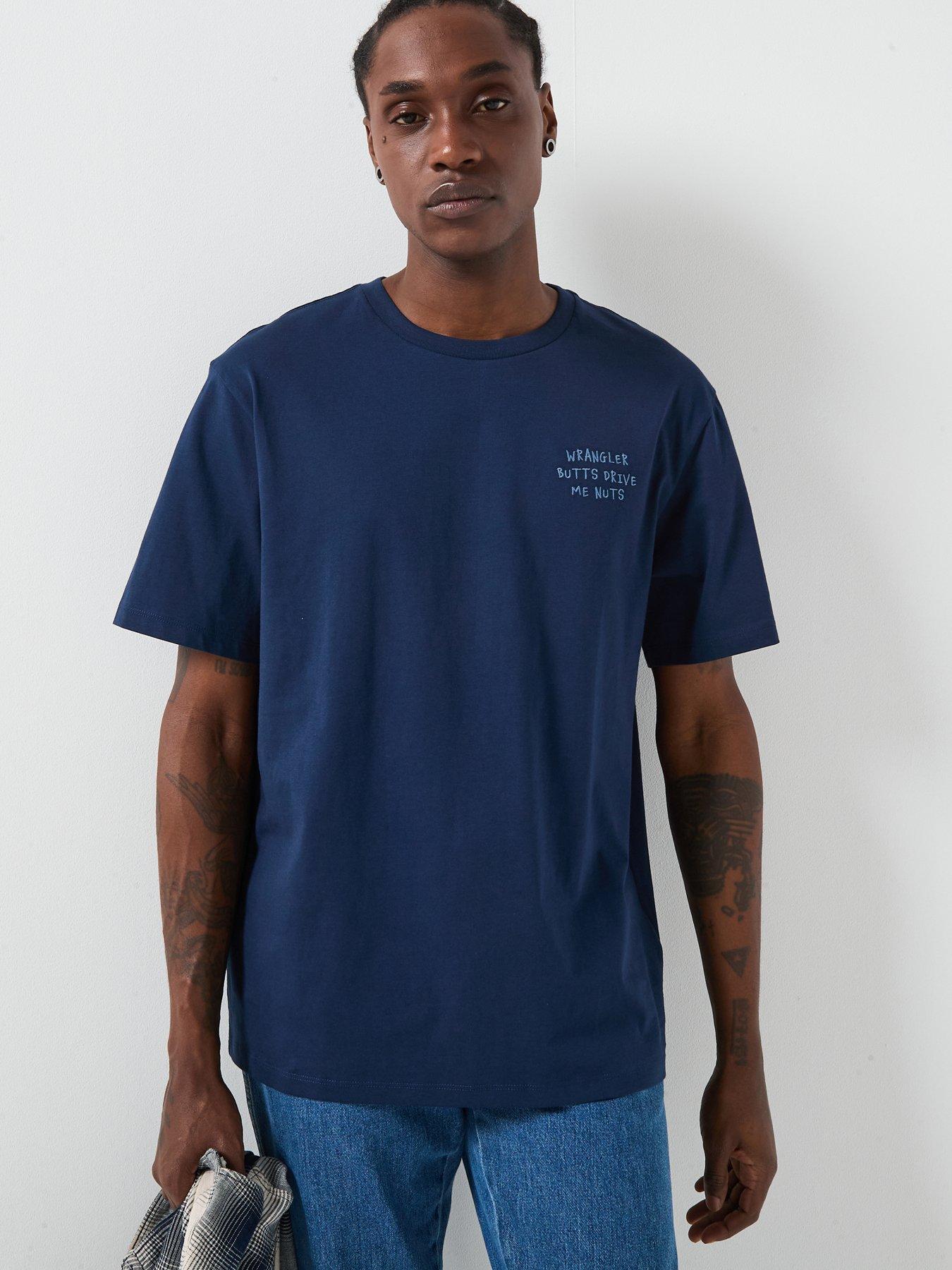 Wrangler Wrangler Embroidery Short Sleeve Back Print T-shirt