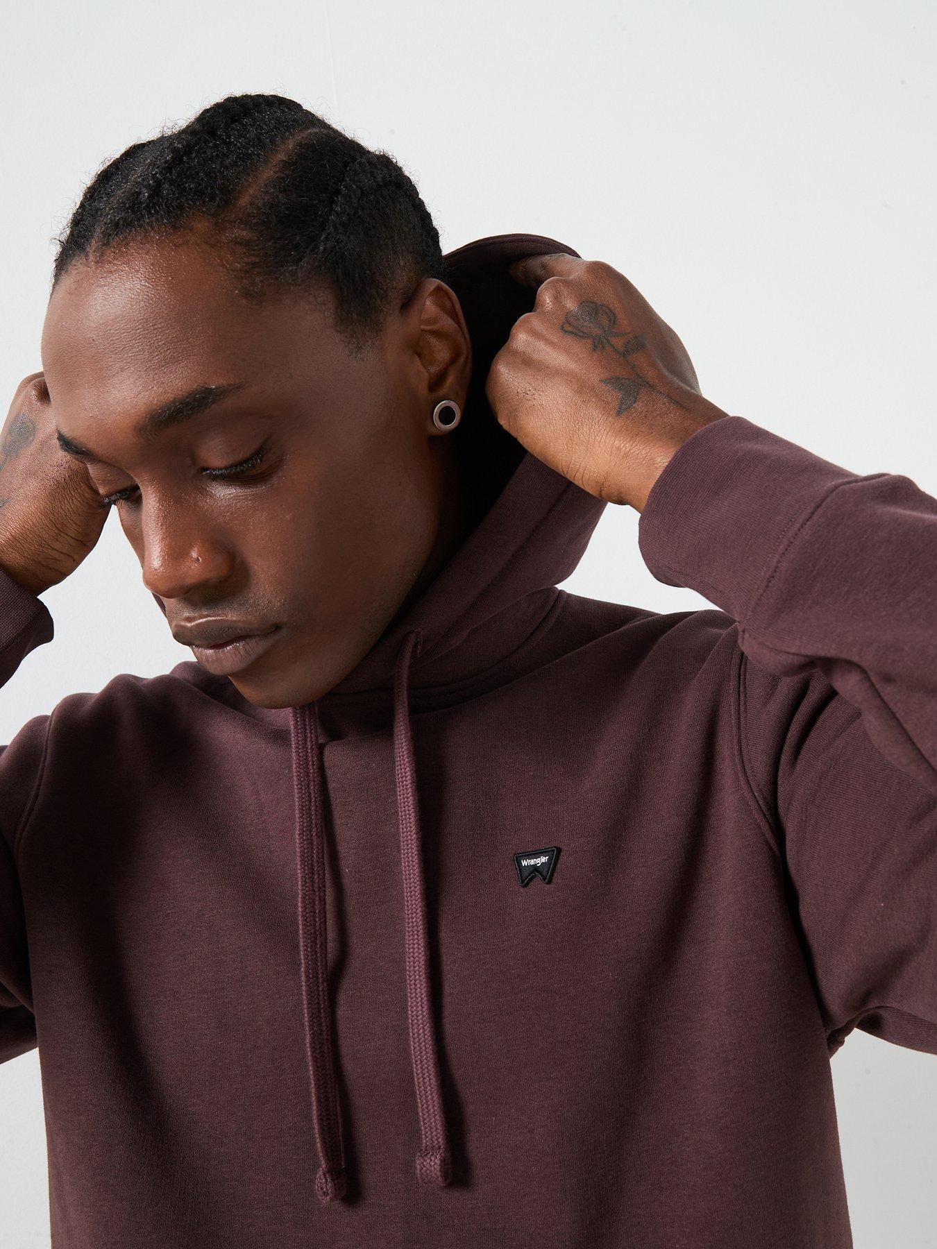 Image 5 of 6 of Wrangler Sign Off &nbsp;Hoodie - Dark Red