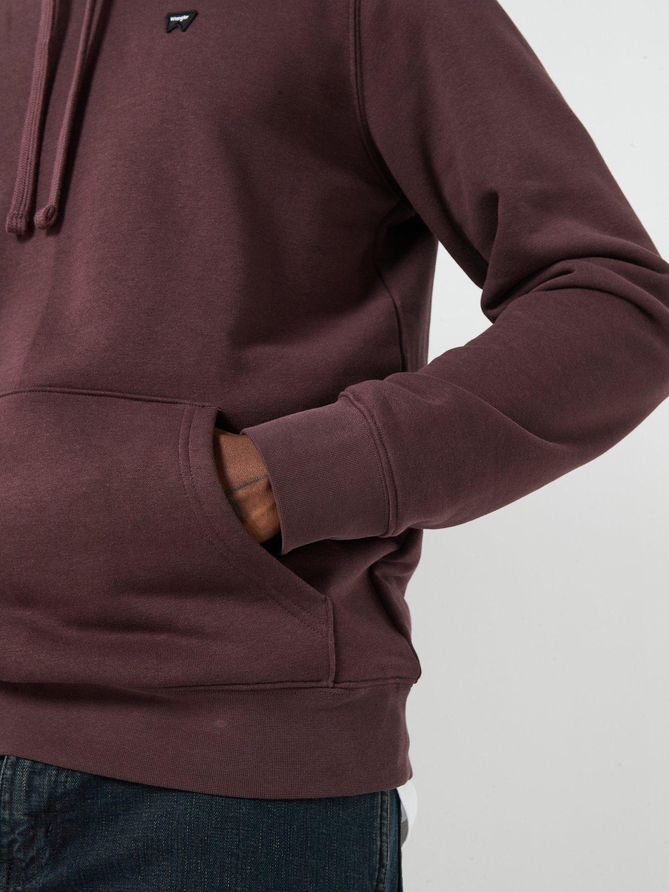 Image 6 of 6 of Wrangler Sign Off &nbsp;Hoodie - Dark Red